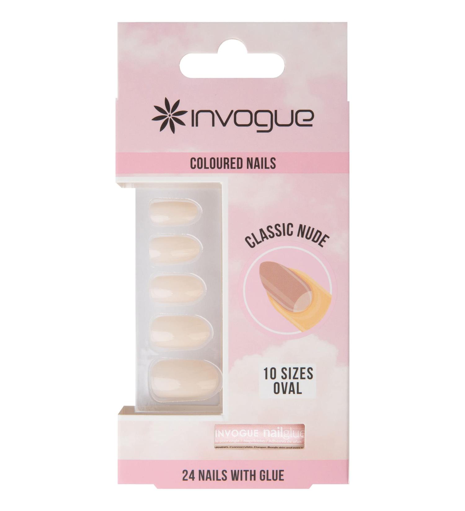 InVogue Classic Nude Oval Nails - 24 Pieces for Elegant Style - Buy Online on GoSupps.com