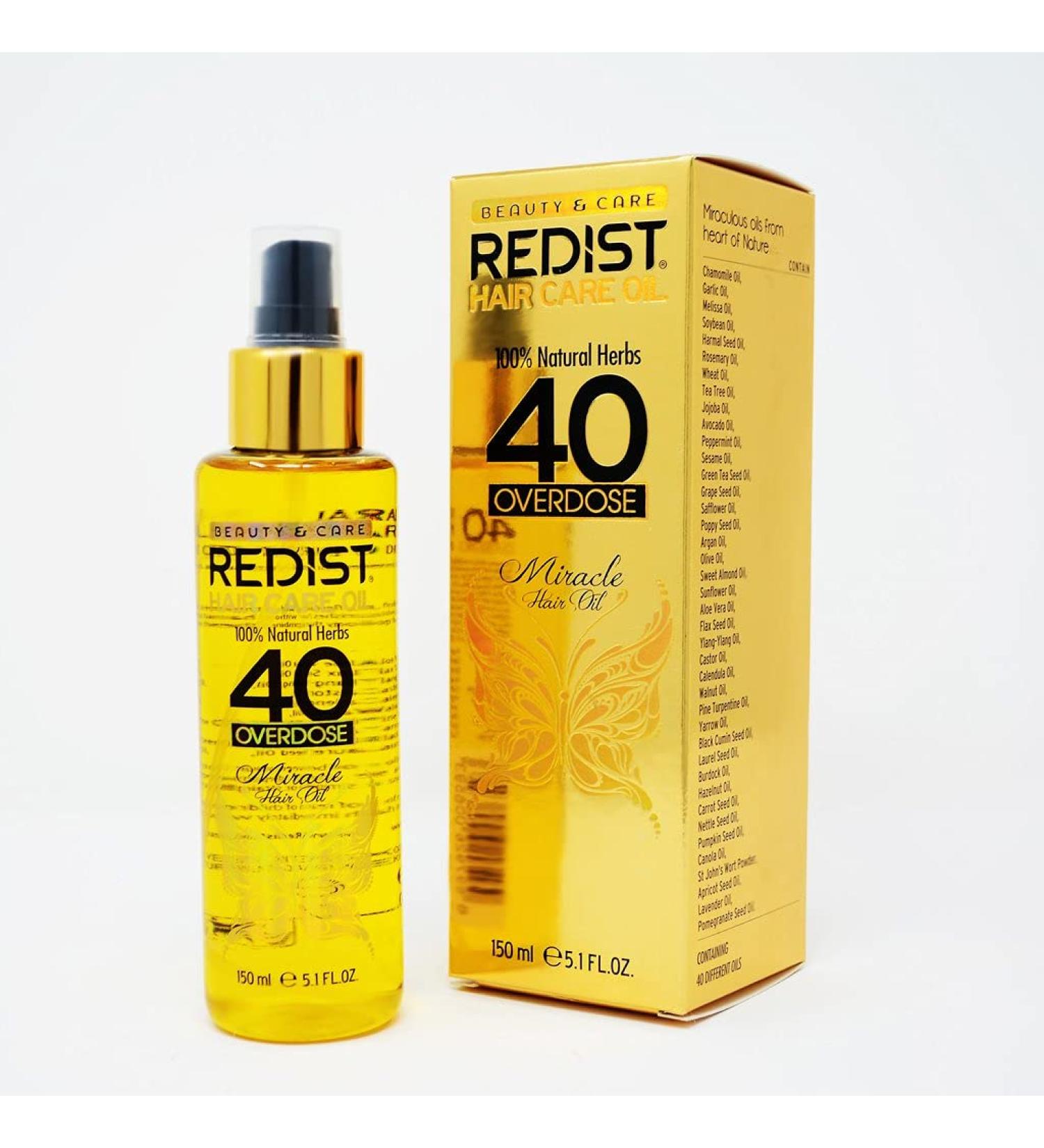 Redist USA 40 Overdose Hair Care Oil 5.09 oz - Nourishing Hair Treatment - Buy Online on GoSupps.com