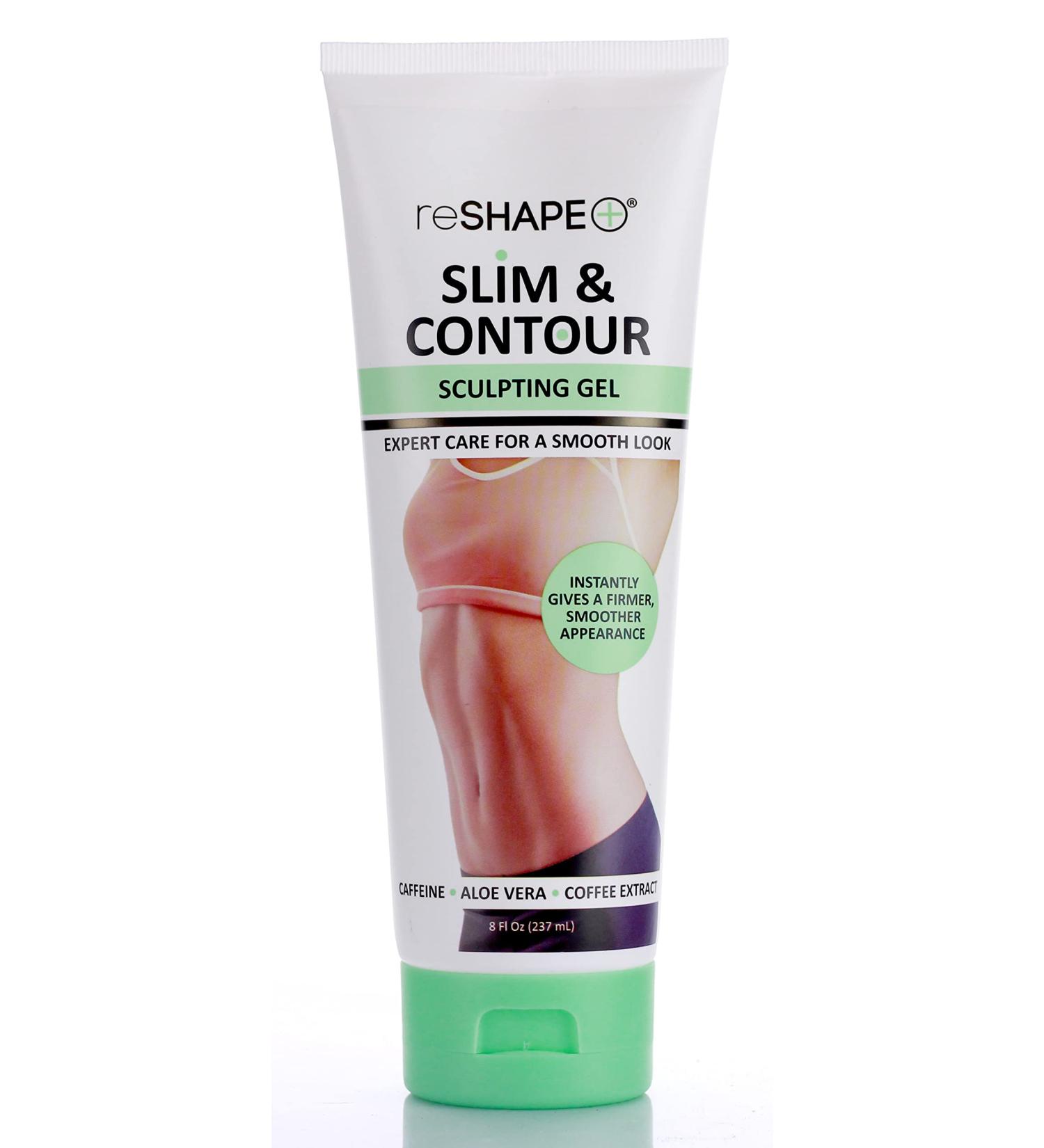 Reshape+ Tummy Tightening Cream - Anti Cellulite & Fat Burning Body Firming Gel | Hydrating Formula - Fades Stretch Marks | Tightens Loose Skin on Belly, Legs, Arms & Butt | 8 Fl Oz - Buy Online on GoSupps.com