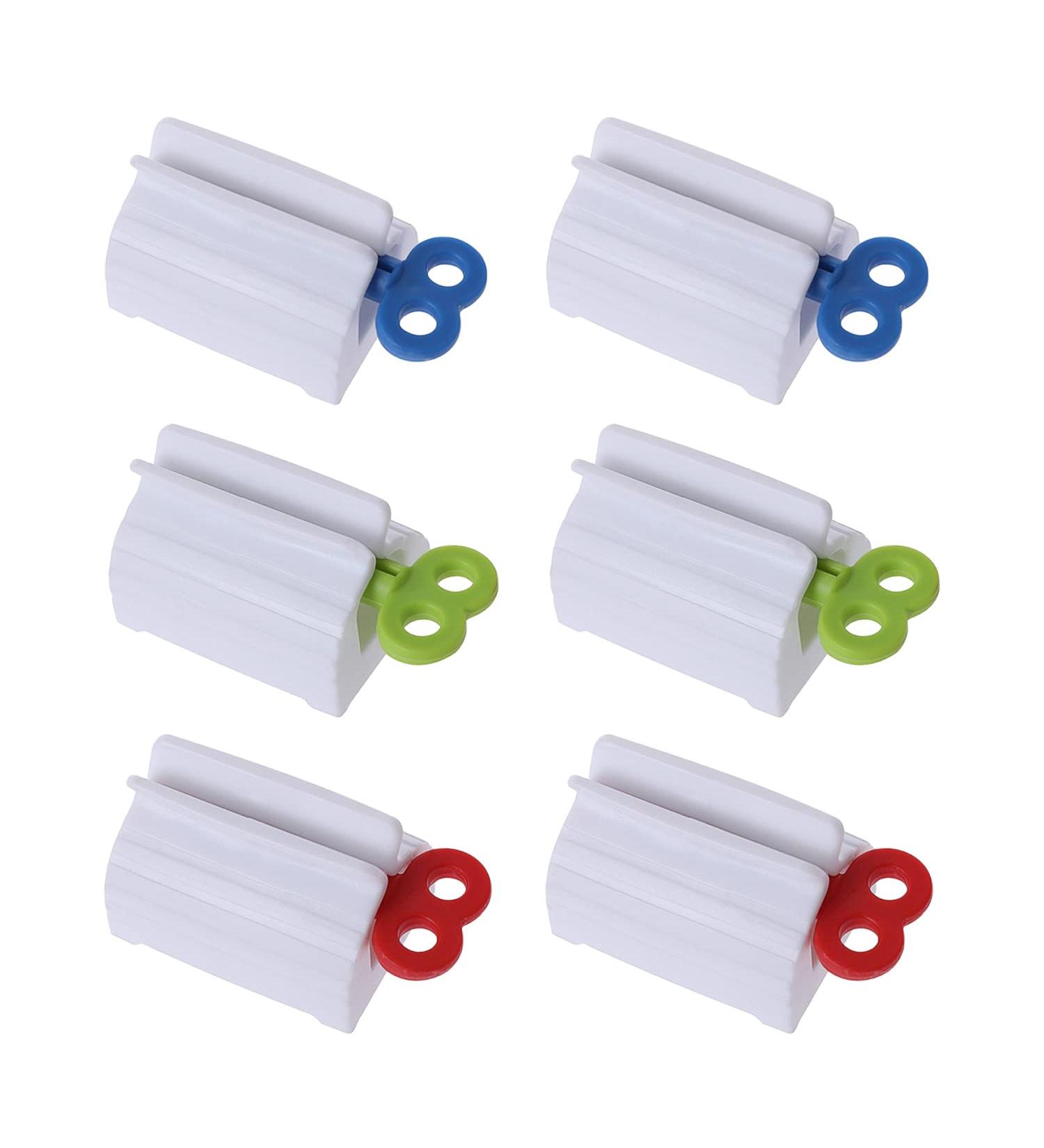 NUWIQ Tube Squeezer - Multi-Use Tube Press for Toothpaste Hand Cream & Mustard - 6 Pieces in 3 Colors - Perfect for Home & Travel - Buy Online on GoSupps.com
