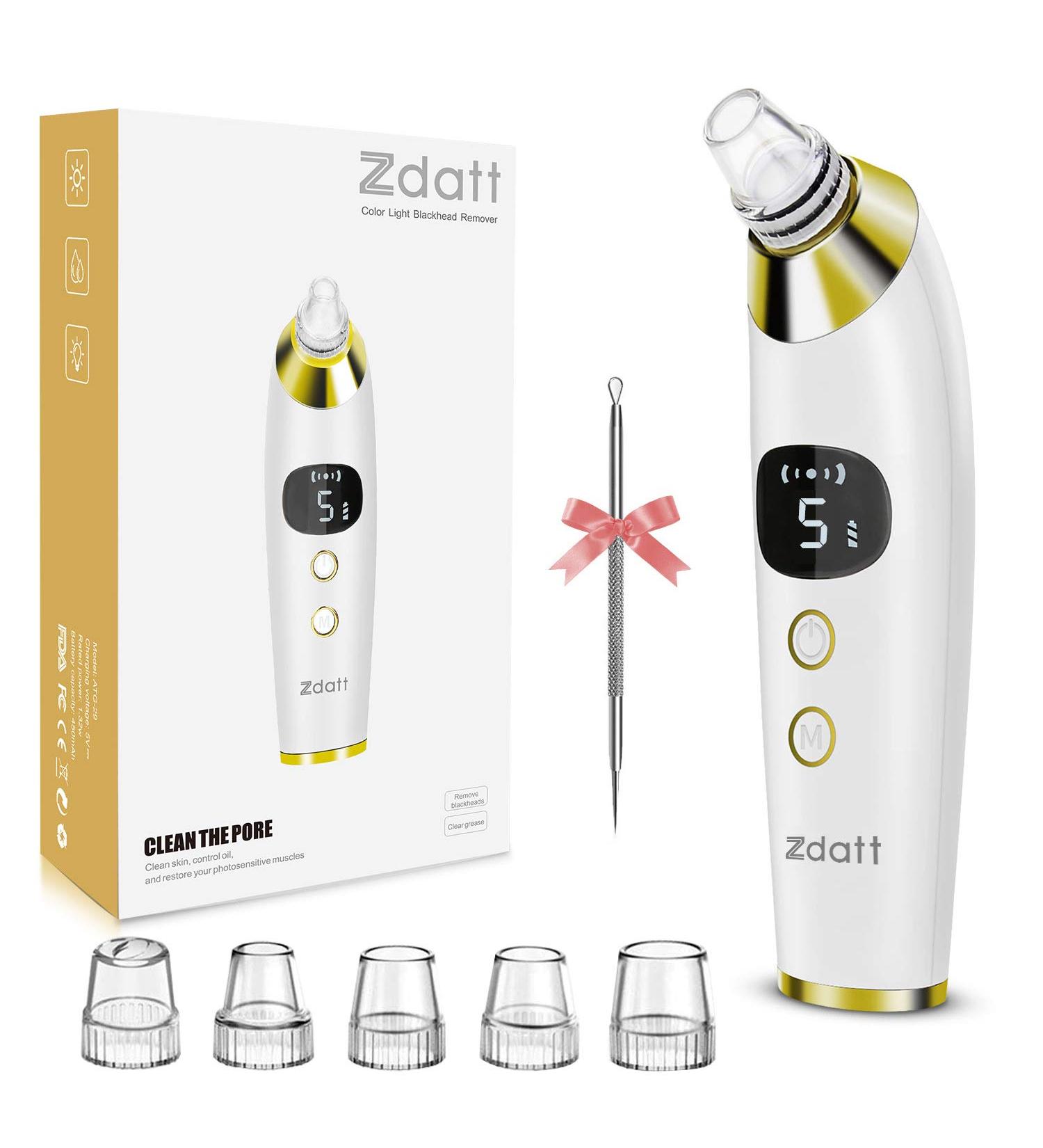 Blackhead Vacuum Remover with 5 Probes - Pore Cleanser & Extractor Device - Buy Online on GoSupps.com