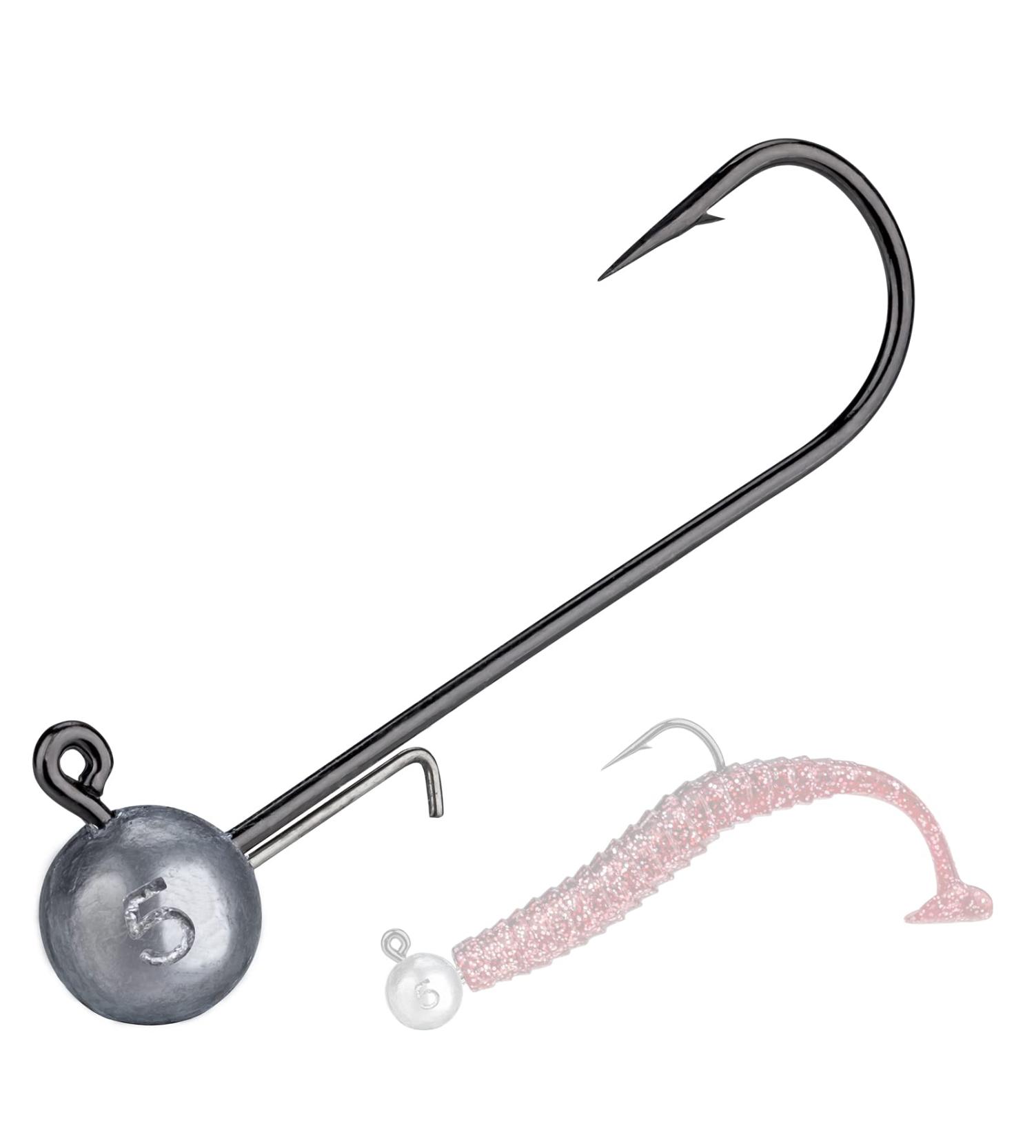 THKFISH Ball Jig Heads 1/2oz 3/8oz 1/4oz 1/6oz - 10pcs - Lead Head Fishing Jigs for Crappie, Walleye, Bass, Trout - Saltwater Freshwater Swimbait Jig Heads - Buy Online on GoSupps.com