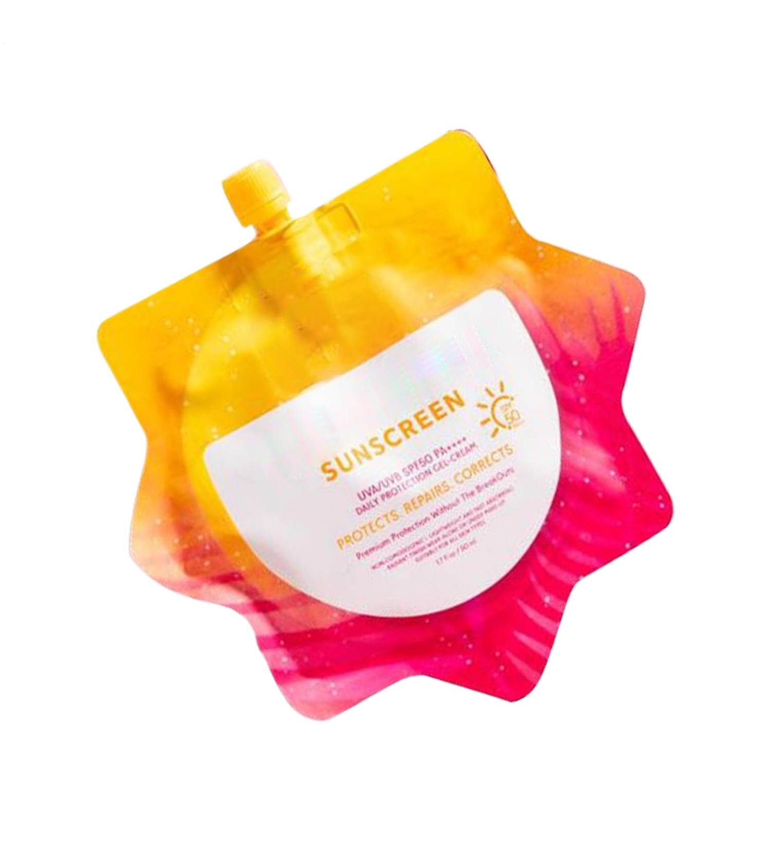  ccuzs Sunscreen Gel Spf 50 Clear Facial Lotion Broad Spectrum Protection Lightweight Non Greasy Ideal for Beach Hiking and Outdoor Activities 5 51 x 5 51 pouces - Buy Online on GoSupps.com