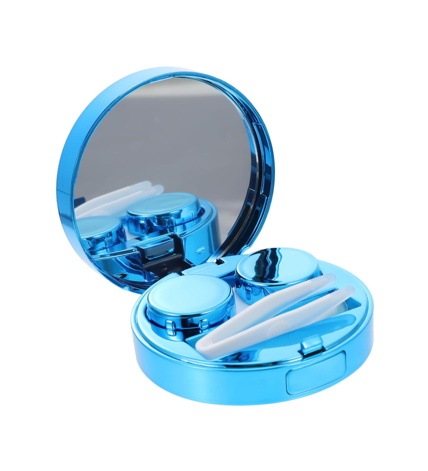 Buy Lurrose Starry Sky Contact Lens Travel Case Set - Compact 7.5x7.5cm Blue | Perfect for Eyewear Storage & Short-Sighted Glasses - Buy Online on GoSupps.com