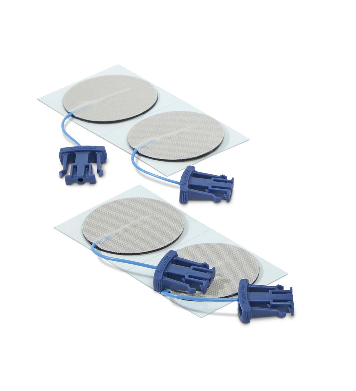 BioWave Electrode Pads for Pain Relief Reusable - 2 Round - Use with BioWaveGO and BioWaveHOME