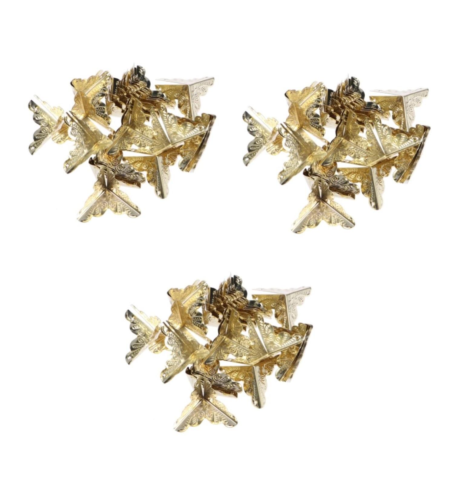 Angoily 90 pcs Box Retro Decor Metal Shelf Brown Decor Furniture Antique Jewelry Box Accessories Vintage - Buy Online on GoSupps.com