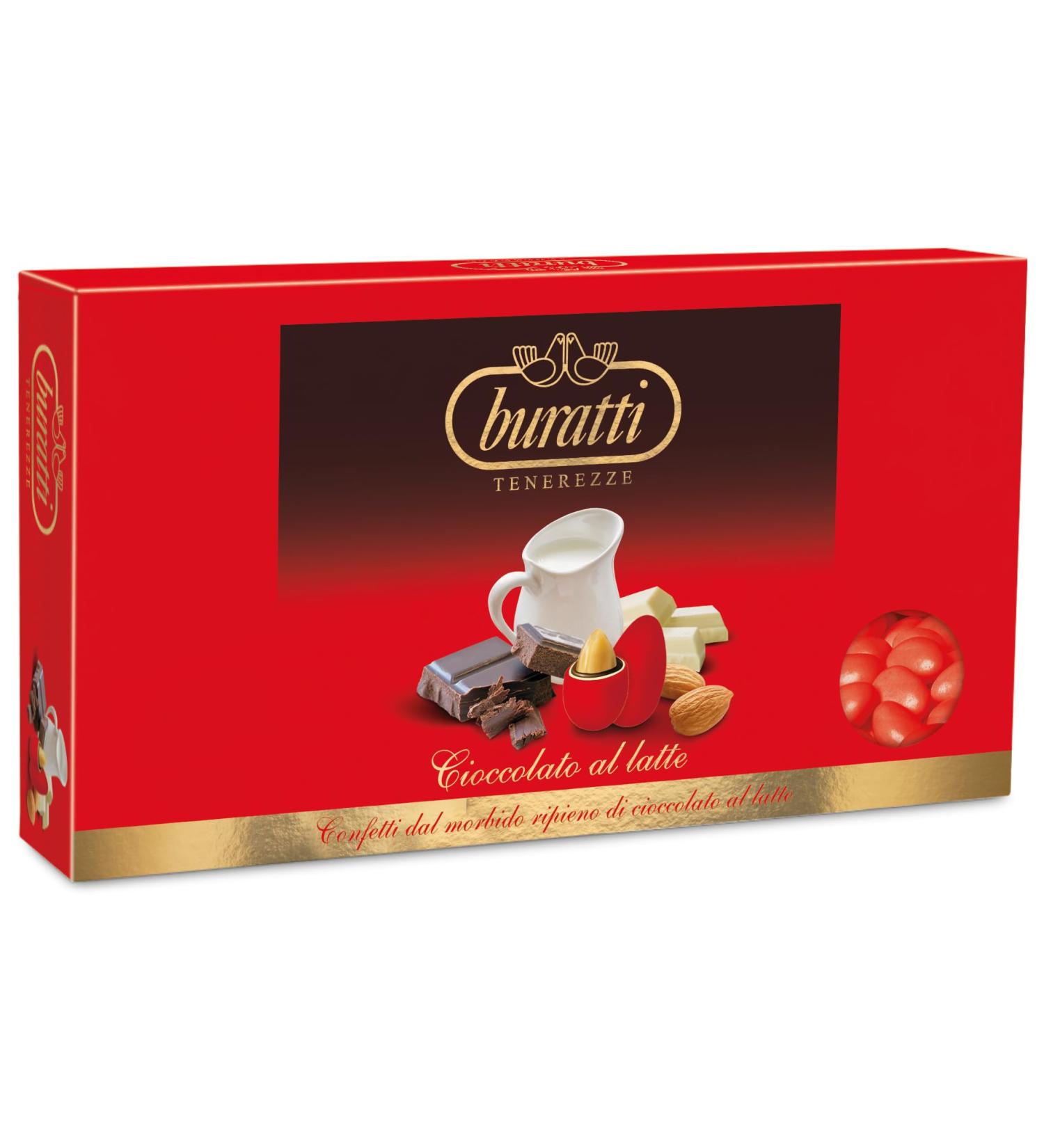 Buratti Confetti Almond Drag es Covered with Red Tenderness Chocolate 1 Kg - Buy Online on GoSupps.com