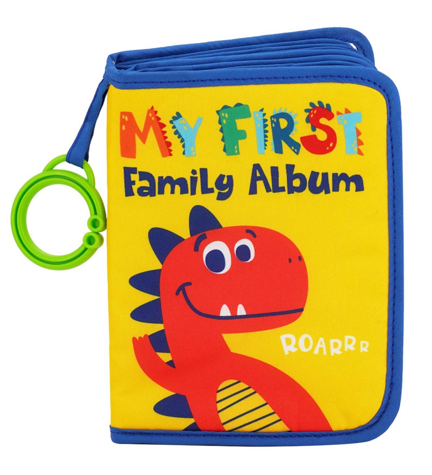 Urban Kiddy Baby's My First Family Album | Soft Dinosaur Photo Cloth Book for Newborns & Toddlers - Buy Online on GoSupps.com