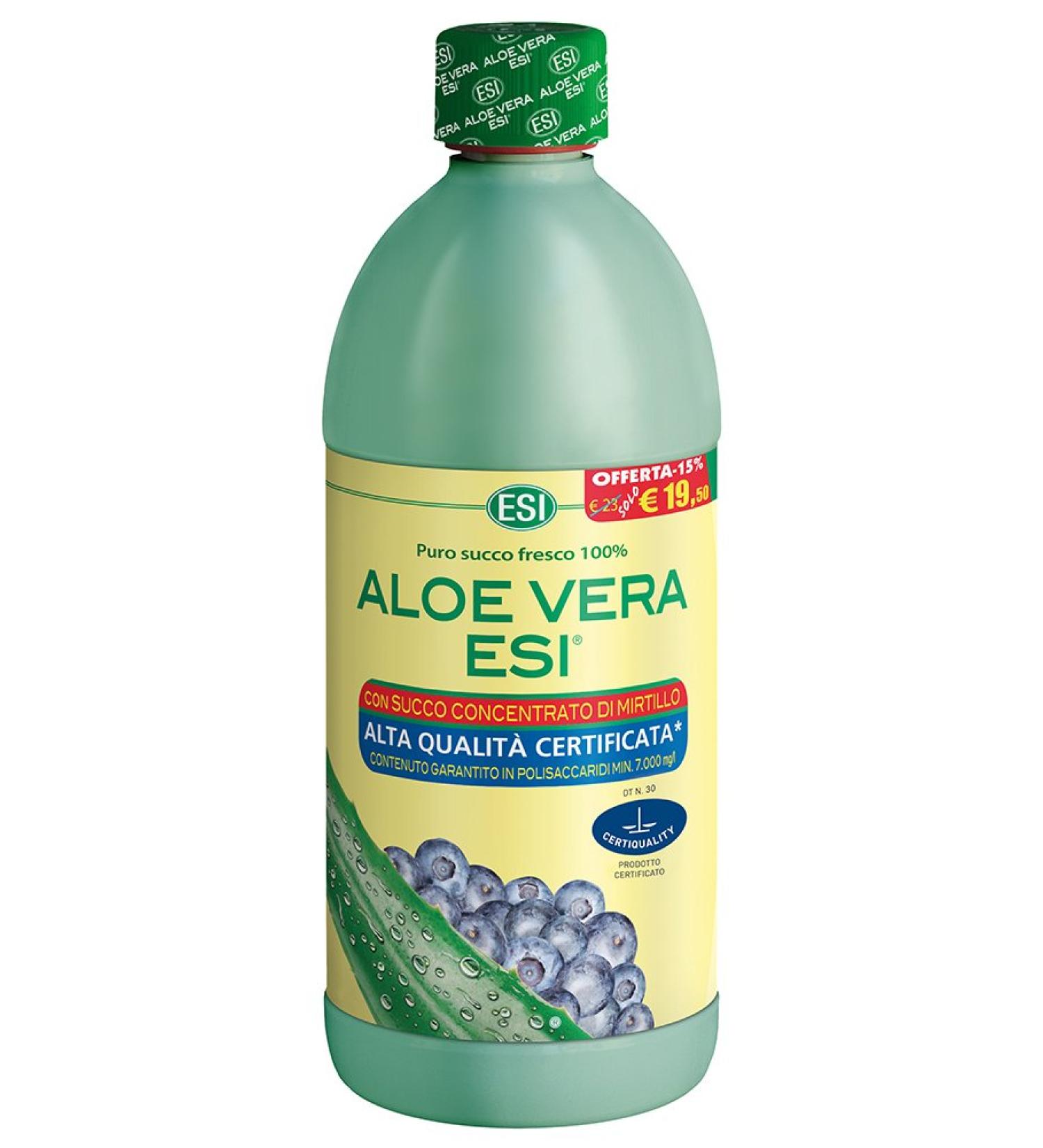 Esi Aloe Vera Blueberry Juice Dietary Supplement - 1 l