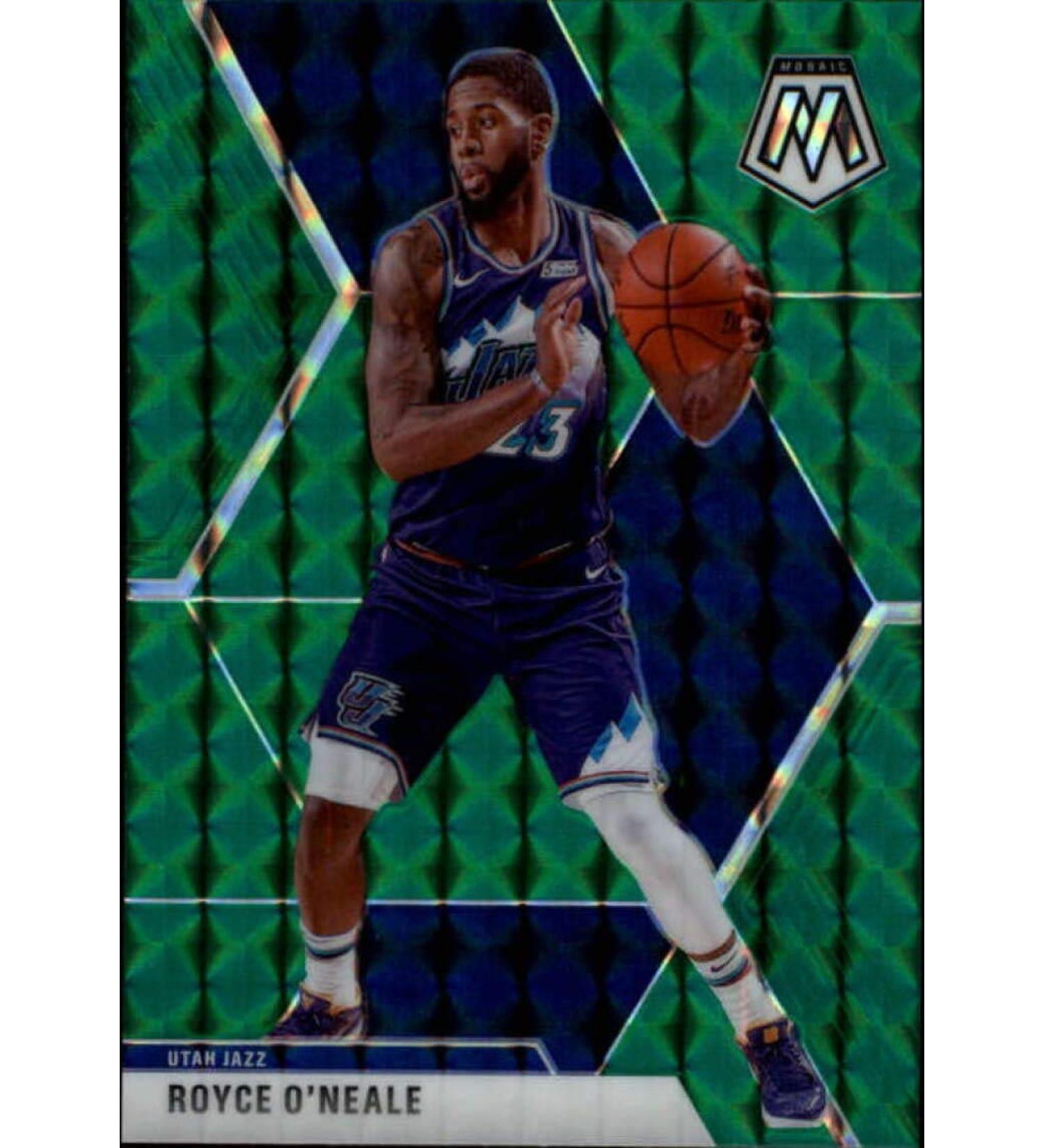 2019-20 Panini Mosaic Green #53 Royce O'Neale Utah Jazz NBA Basketball Trading Card