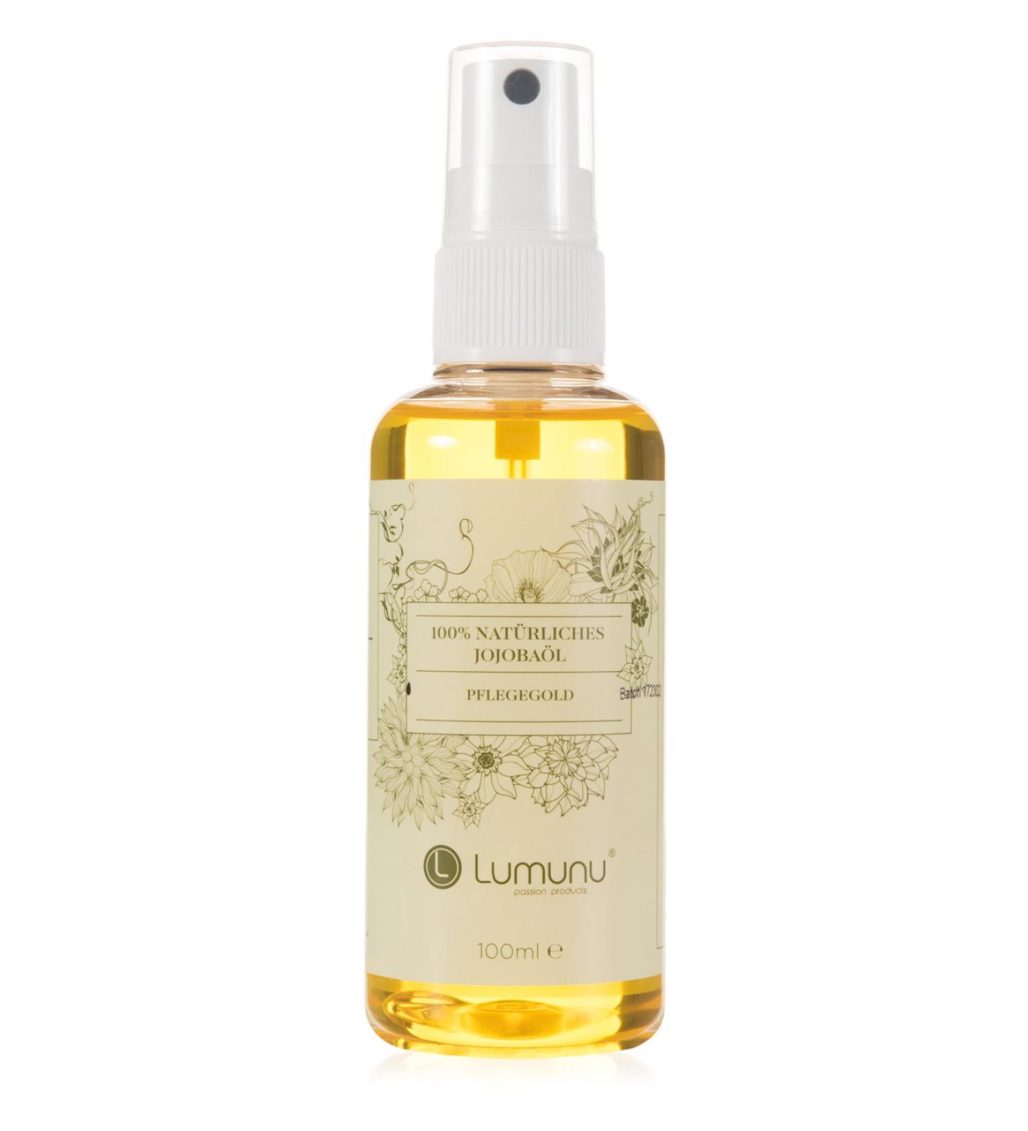 Deluxe Pure Jojoba Oil 100ml - 100% Natural | Lumunu Care Gold by Venize - Best for Skin & Hair - Buy Online on GoSupps.com