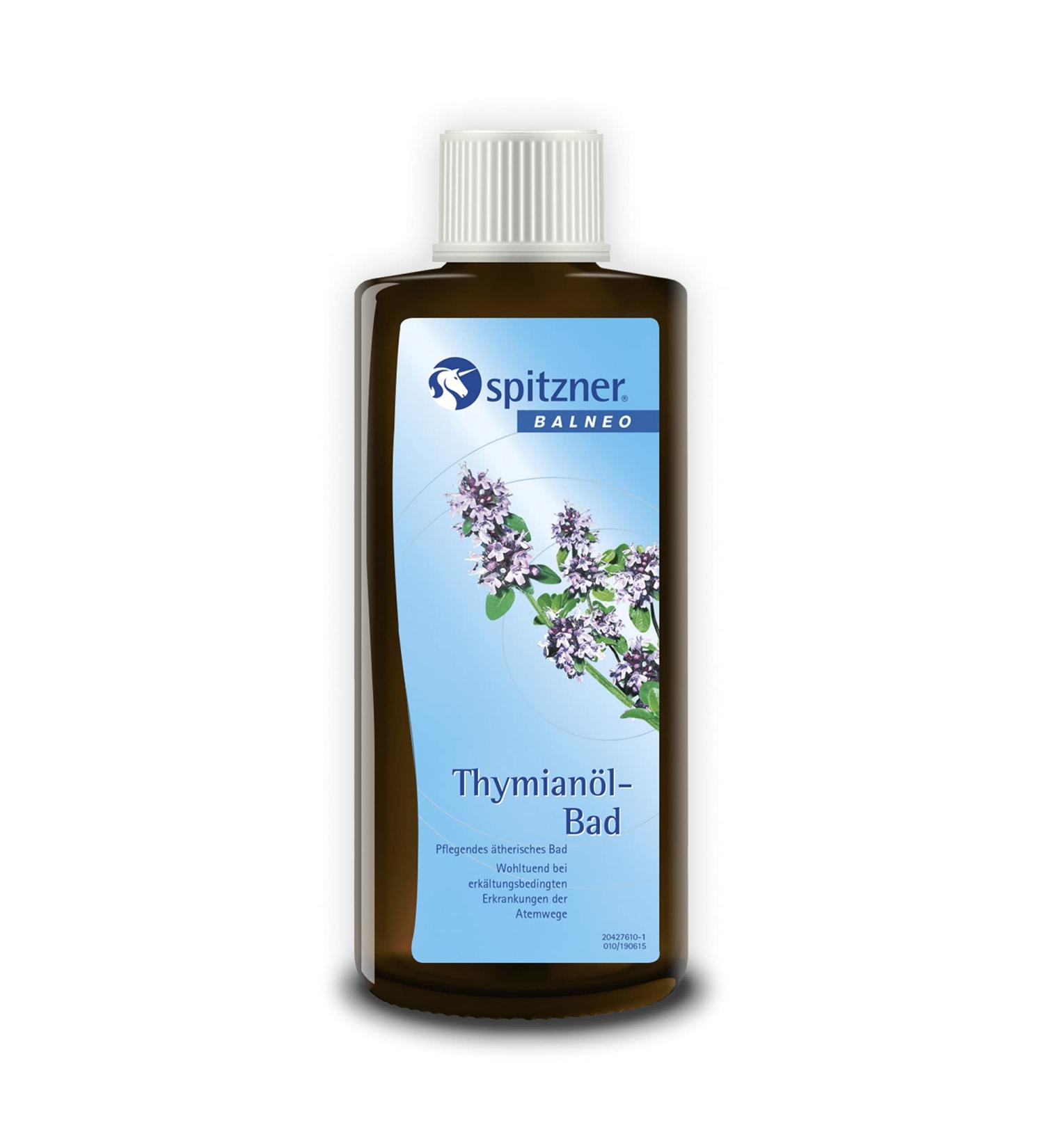 Spitzner Health Bath Thyme Oil 190ml | Essential Oil Bath Additive for Colds | Health-Promoting Relaxation - Buy Online on GoSupps.com