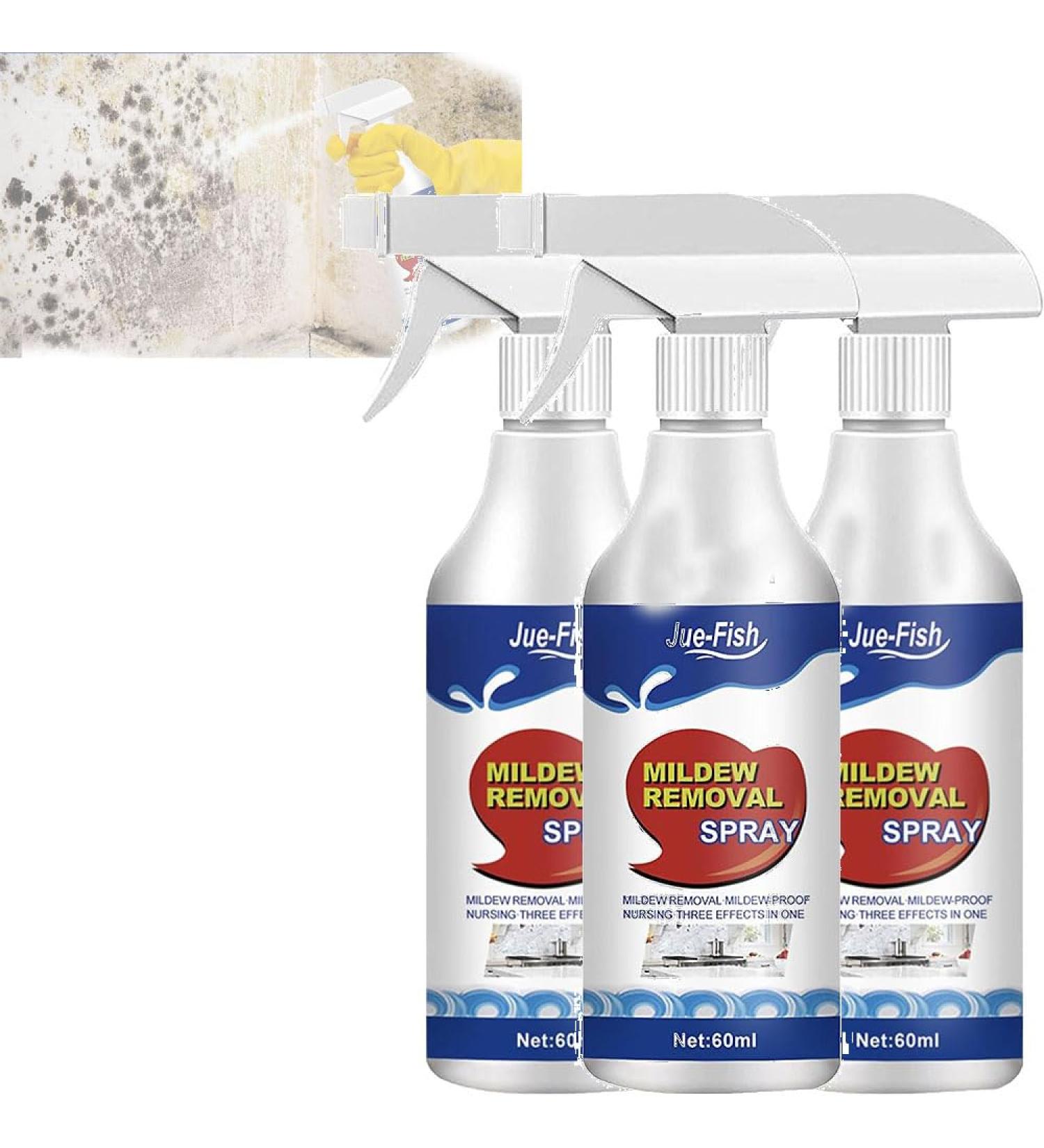 Jue Fish Mildew Removal Spray Bathroom Descaler Spray Stubborn Stains Cleaner Stone Stain Remover Cleaner Suitable for Walls Tiles Floors Sinks Bathtubs and Toilets (3PCS) - Buy Online on GoSupps.com