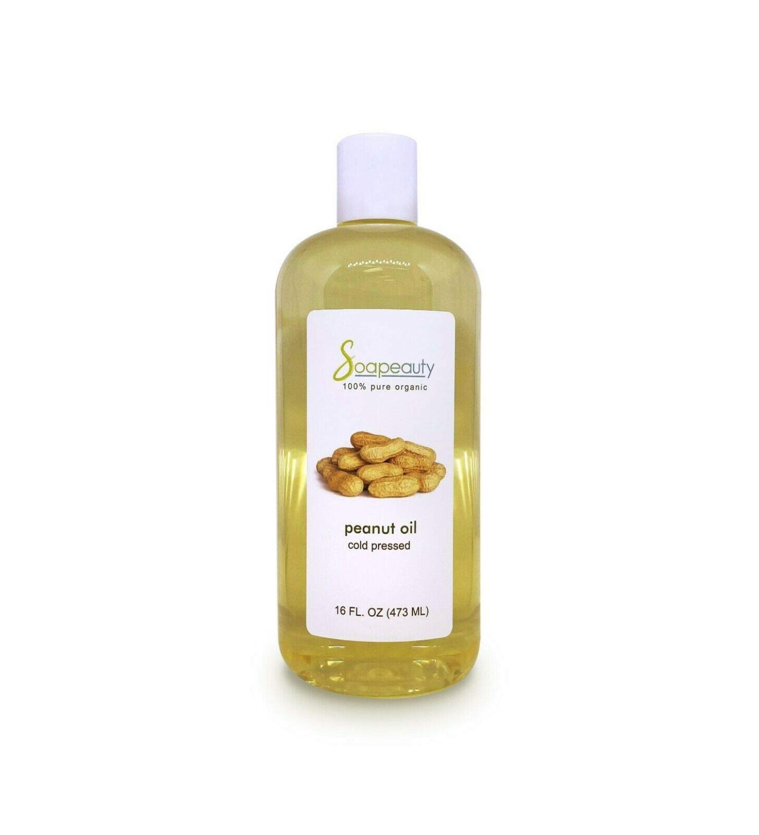 PEANUT OIL REFINED 100% Pure Carrier Cold Pressed 48 OZ(3 X 16 OZ)