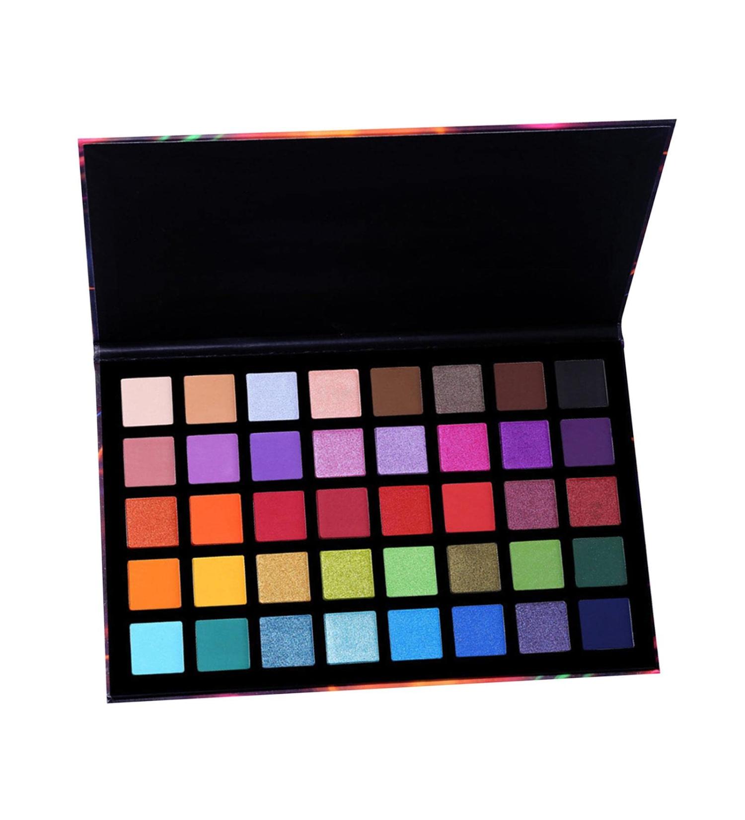 OIIBWQ Eye Makeup Palette Eye Shadow Makeup Metallic 40 Colors Blendable Exotic Eye Shades Glitter Nude Cosmetics for Makeup Beginners Girls Women - Buy Online on GoSupps.com