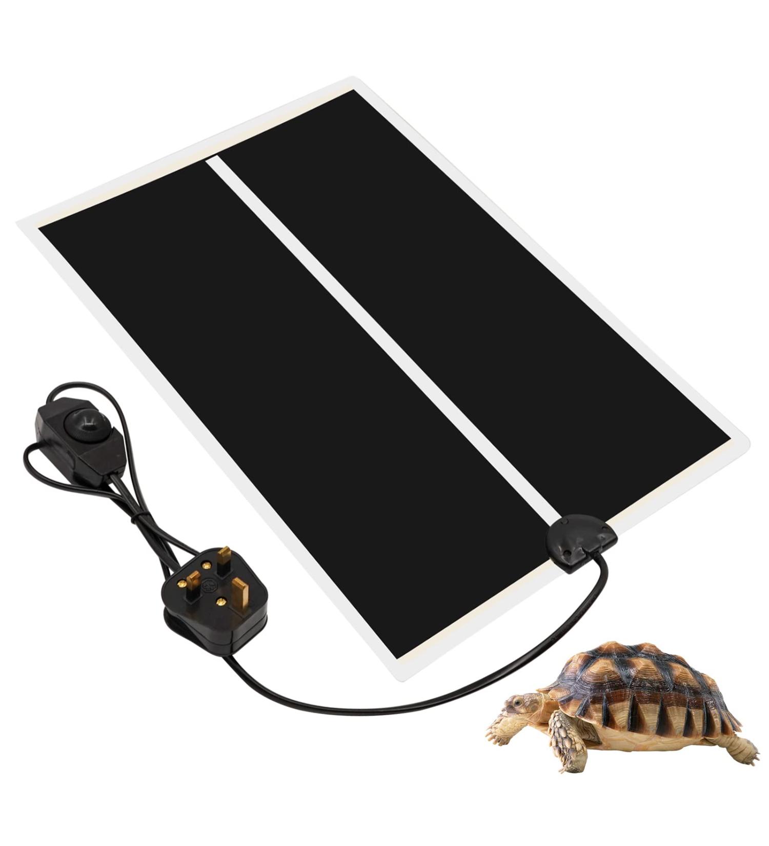 MOGOULUA Reptile Heating Mat Reptile Vivarium Heat Mats for Turtle Pets Heating Pad Reptile Tank Heat Mat 11" x 16.5" Terrarium Heat Mats Temperature Adjustable Heat Pads for Lizard Gecko Snakes (20W) - Buy Online on GoSupps.com