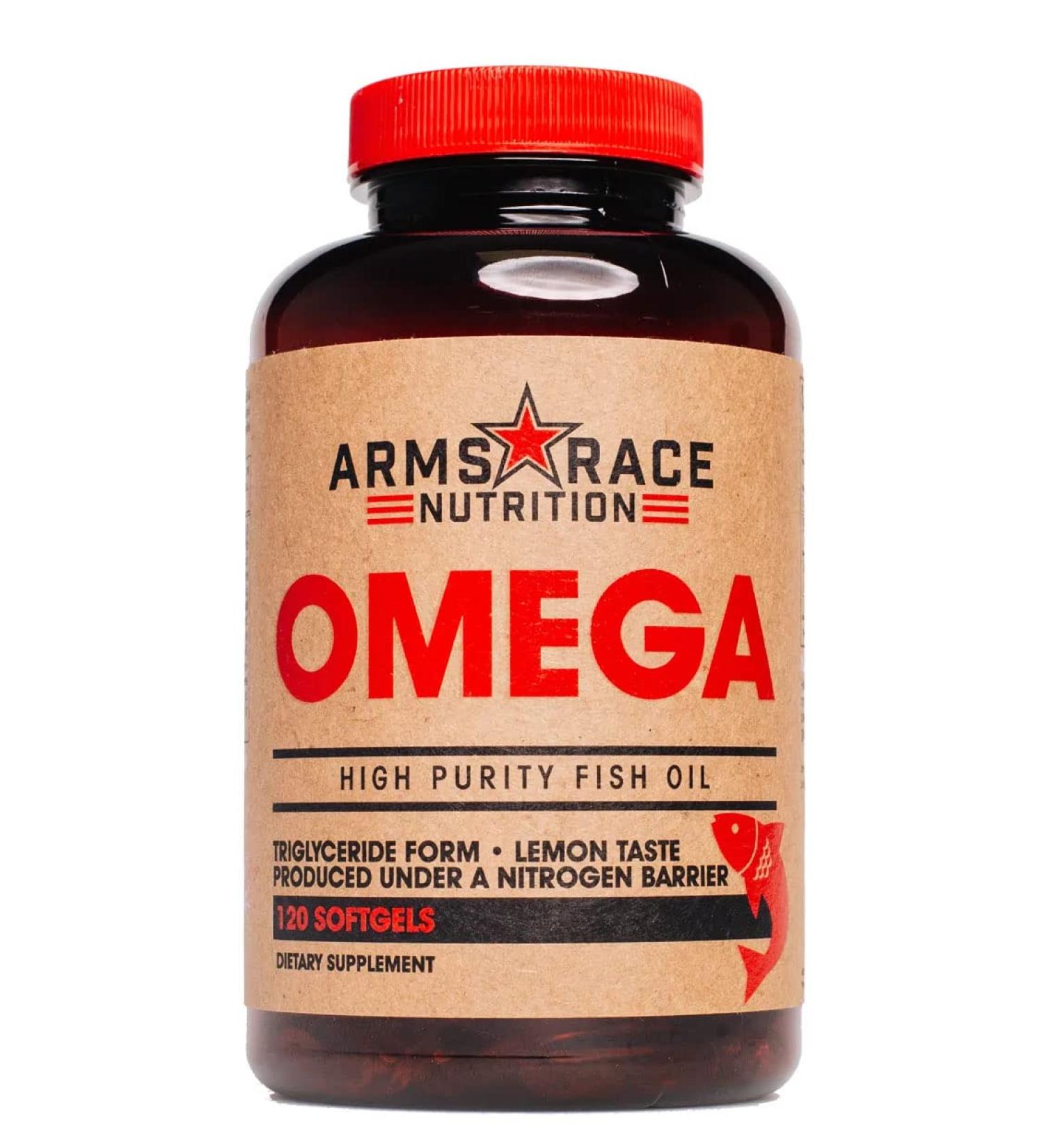 Arms Race Nutrition Omega High Purity Fish Oil - 120 Vegetable Capsules - Buy Online on GoSupps.com