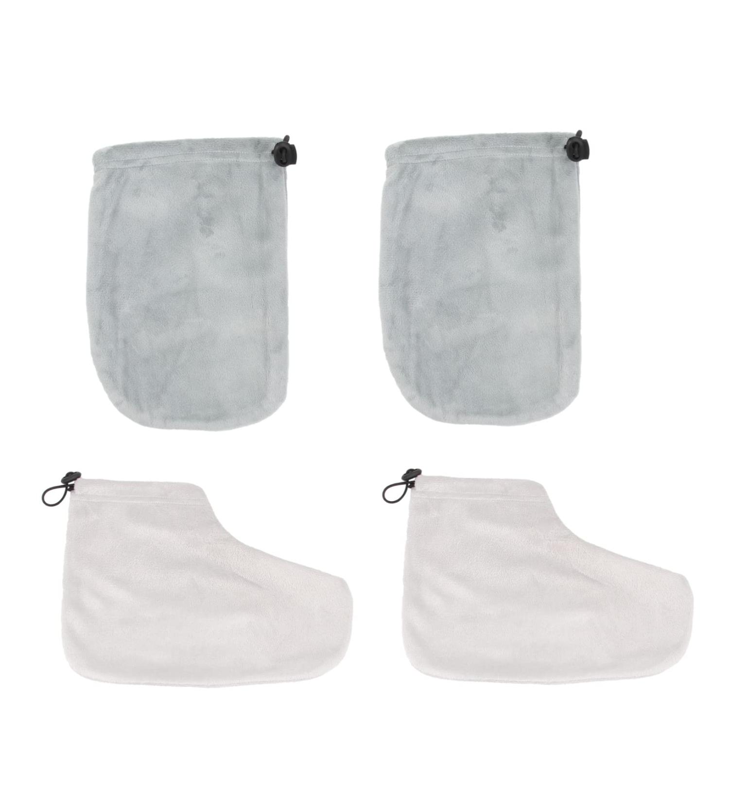 minkissy 2 Pairs Gloves Reusable Paraffin Pedicure Paraffin Glove Paraffin Wax Foot Cover Spa Wax Bath Treatment Liners Cloth Paraffin Bath Mitts Feet Bags Kit Comfortable Insulation Cotton - Buy Online on GoSupps.com