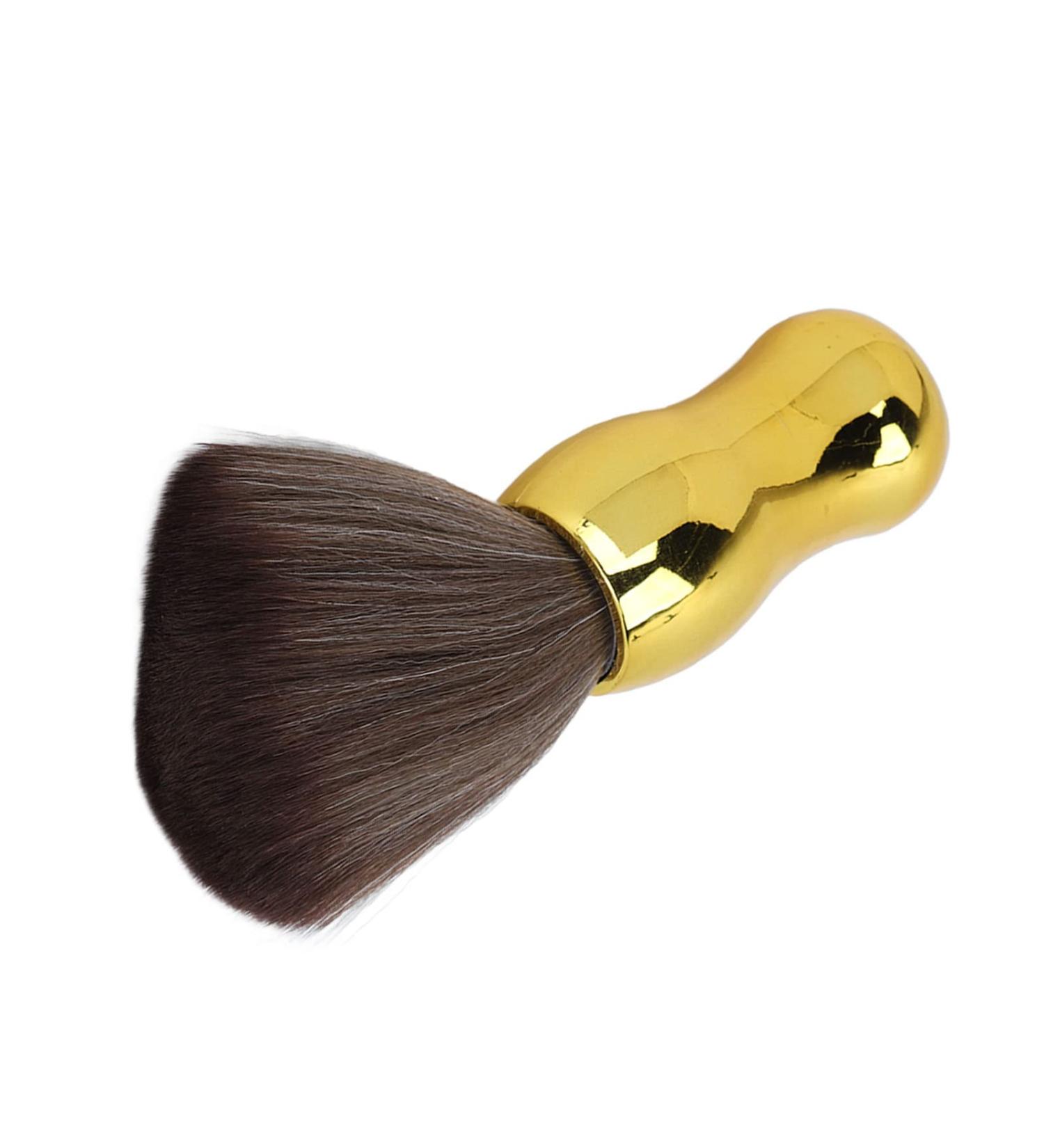 Qukaim Salon Neck Duster Brush Hair Cutting Neck Duster Brush Soft Nylon Salon Neck Cleaning Brush for Face & Neck Gold - Buy Online on GoSupps.com