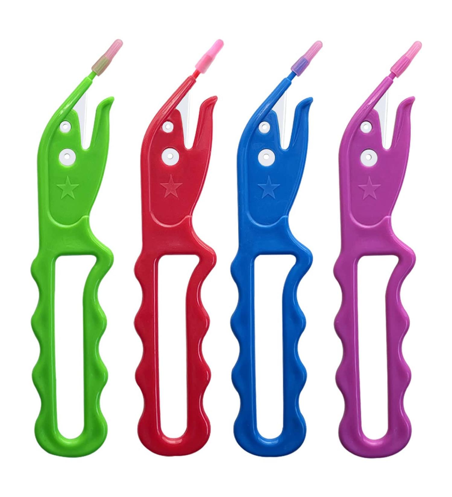 4 Pcs Hair Ties Cutter - Easy Removal Tool for Kids, Girls, Women - Disposable Rubber Band Remover (4 Colors) - Buy Online on GoSupps.com