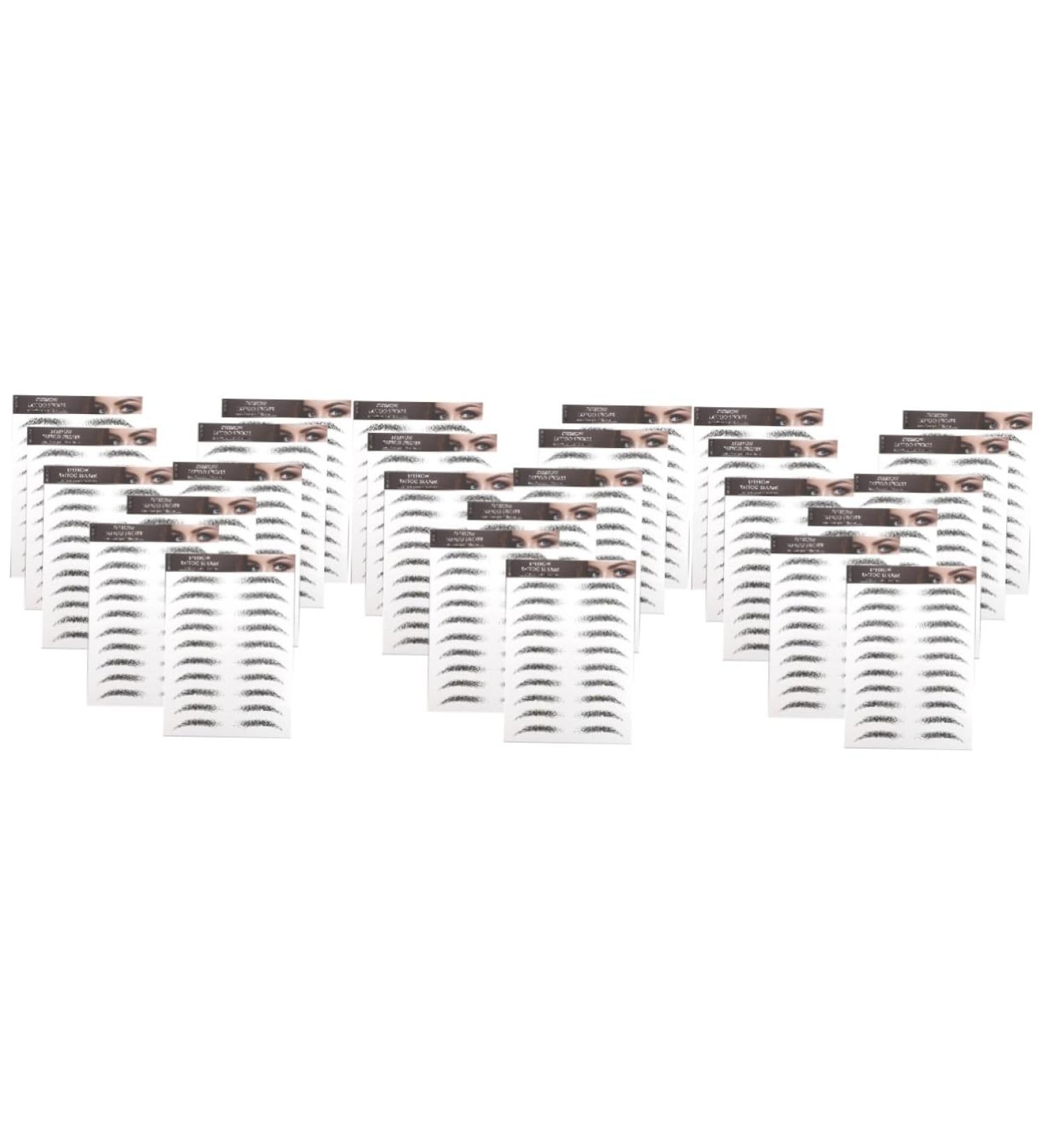 Mipcase 30 pcs Supply Shaping Waterproof Eyebrows S Hair-like Tattoos Fake Stickers Temporary Makeup D 1 count (Pack of 1) Blackx3pcs - Buy Online on GoSupps.com