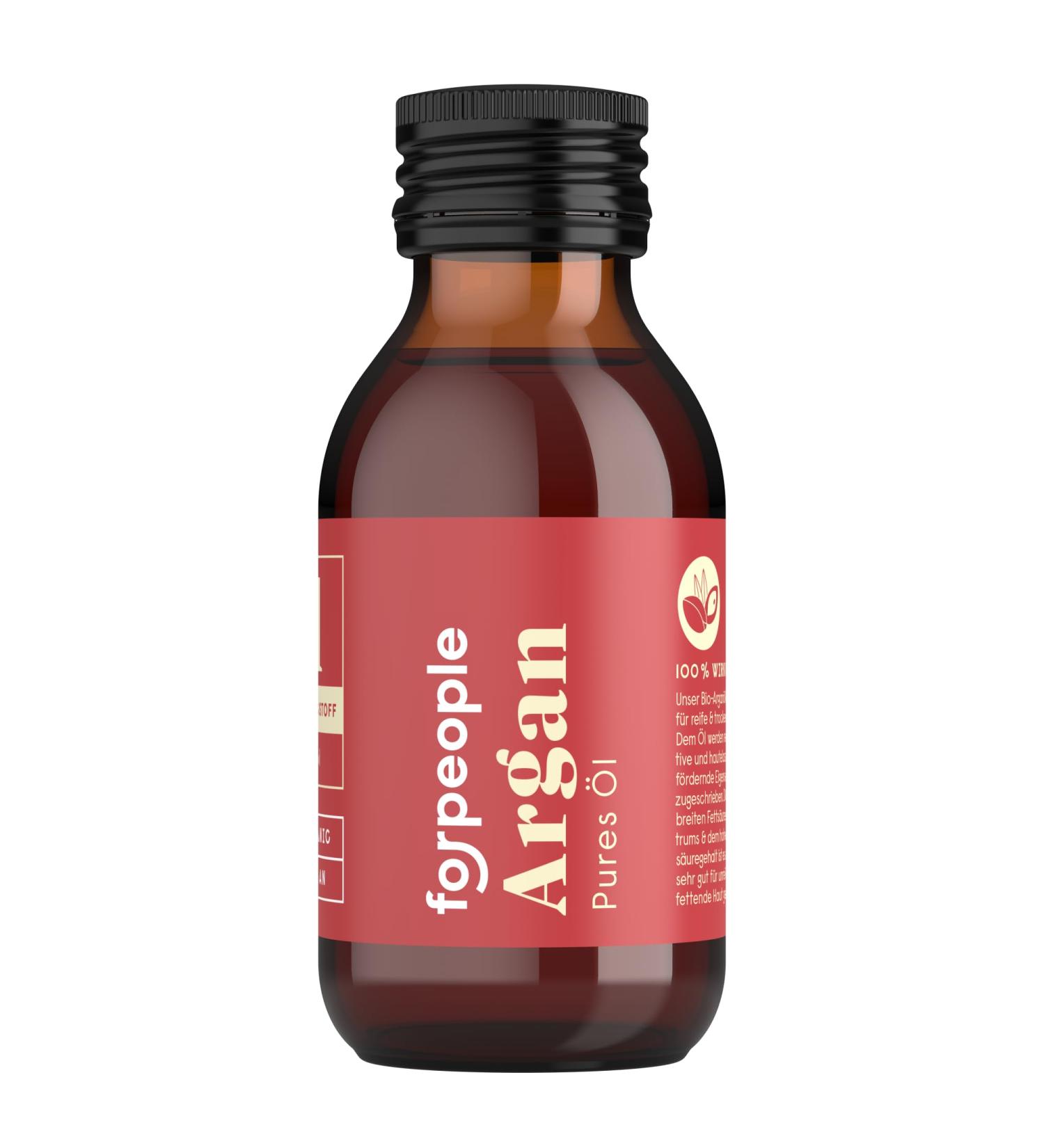 forpeople Huile d'argan bio du Maroc - 100 ml - Huile pure marocaine pour le visage le corps et les cheveux - Press e froid - V g talien - Sans parfum - Qualit sup rieure - Buy Online on GoSupps.com