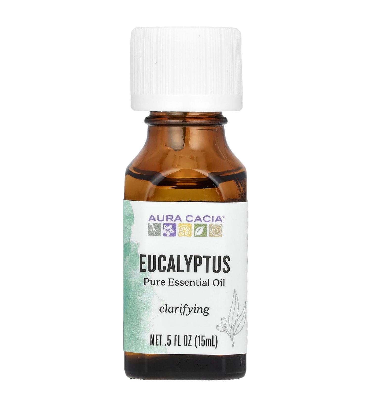 Aura Cacia Pure Essential Oil Eucalyptus 0.5 fl oz (15 ml)