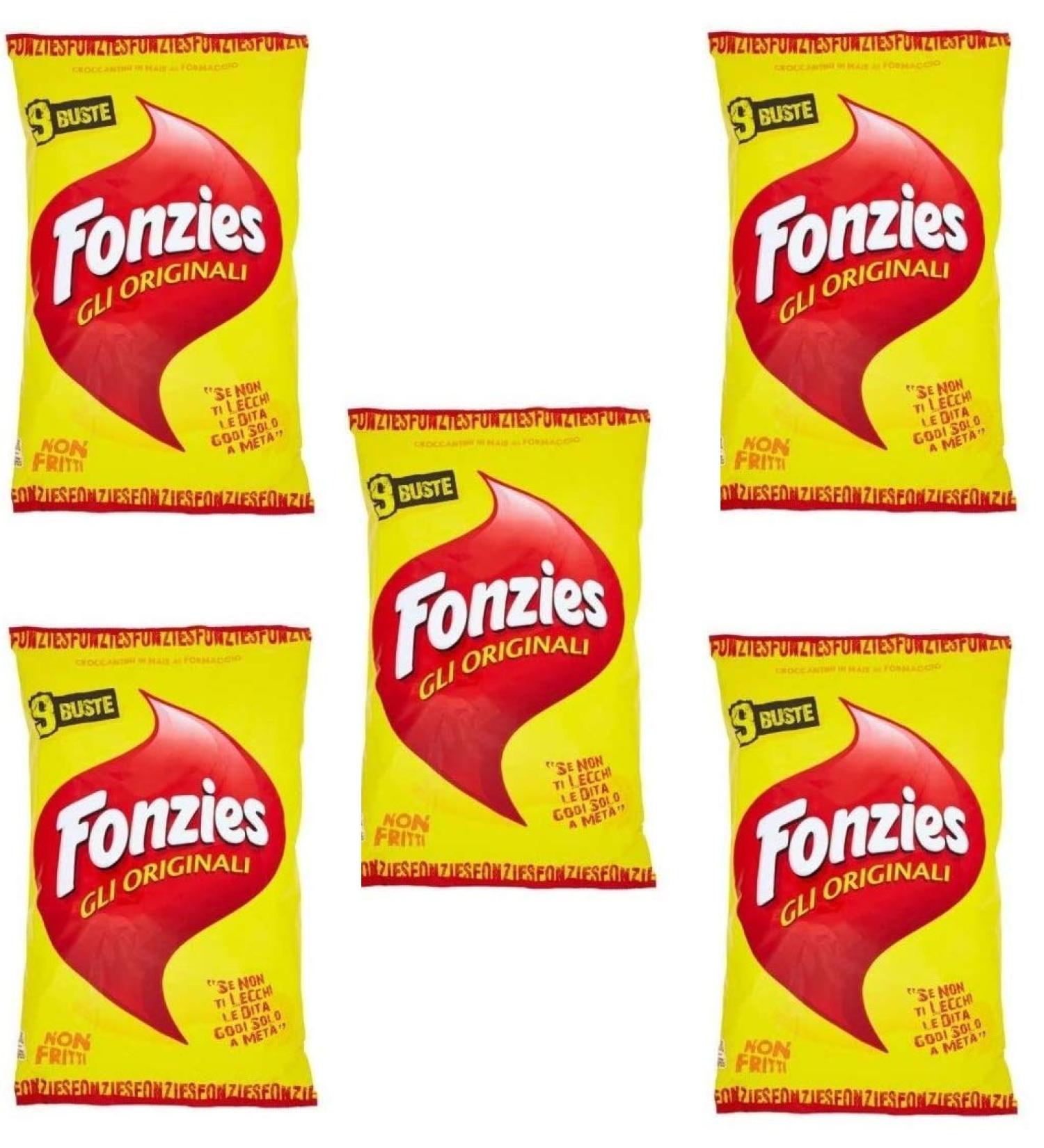  Fonzies Fonzies 45 x Corn Snacks with Cheese 211g in 5 for 9 x 23g Bags of Chips - Buy Online on GoSupps.com