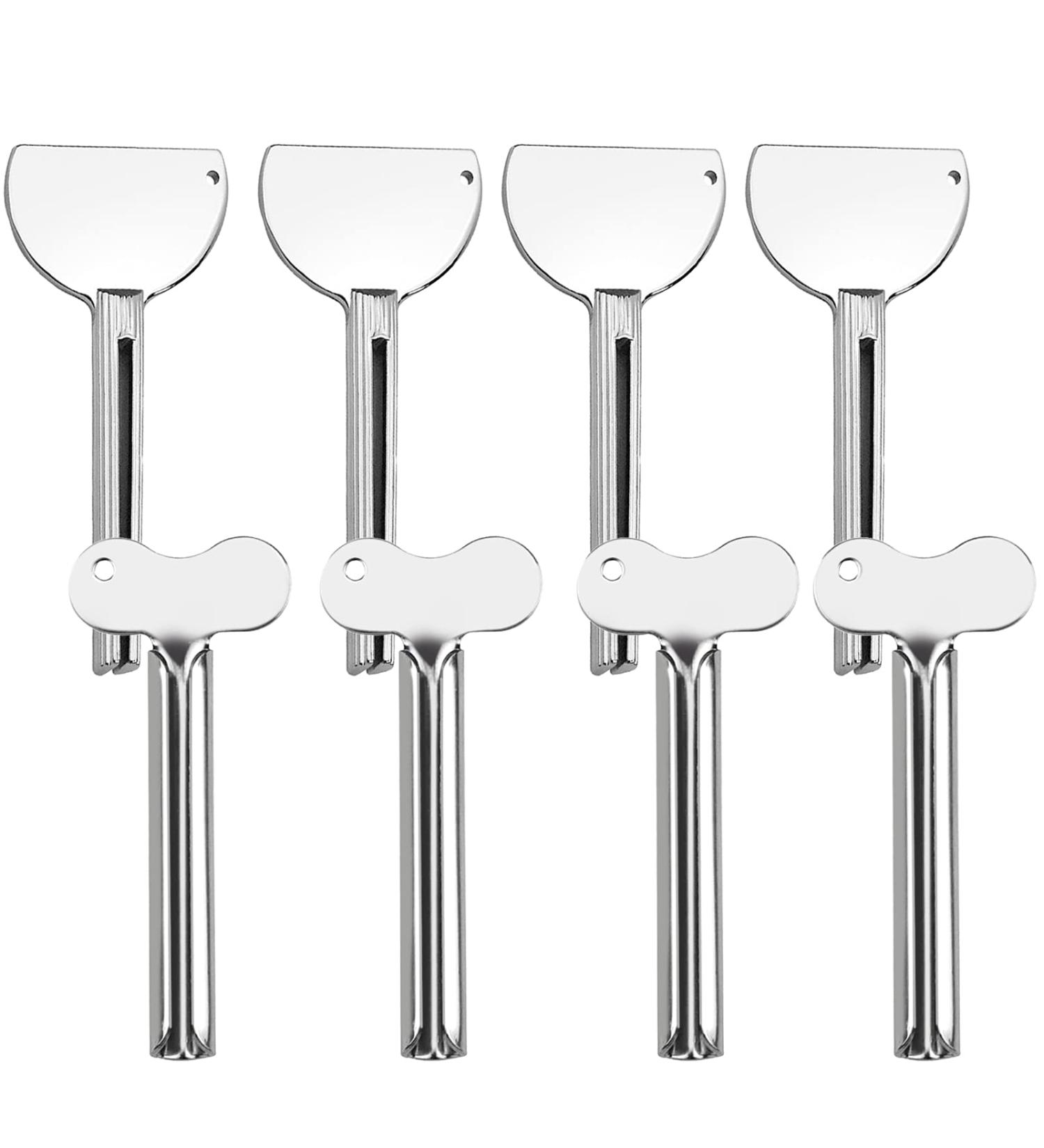 8-Piece Metal Toothpaste Squeezer Set | Stainless Steel Tube Squeezer | Bathroom Essential for Easy Toothpaste Use - Buy Online on GoSupps.com