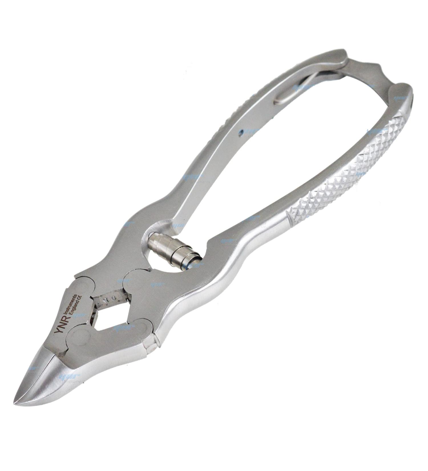 YNR Toenail Clippers by YNR Instruments England - Podiatry Tool German Forged - 6 inch Cantilever Nail Nippers to Cut Thick Toe Nails - Hospital Grade - 15cm - Barrel Spring  - Buy Online on GoSupps.com