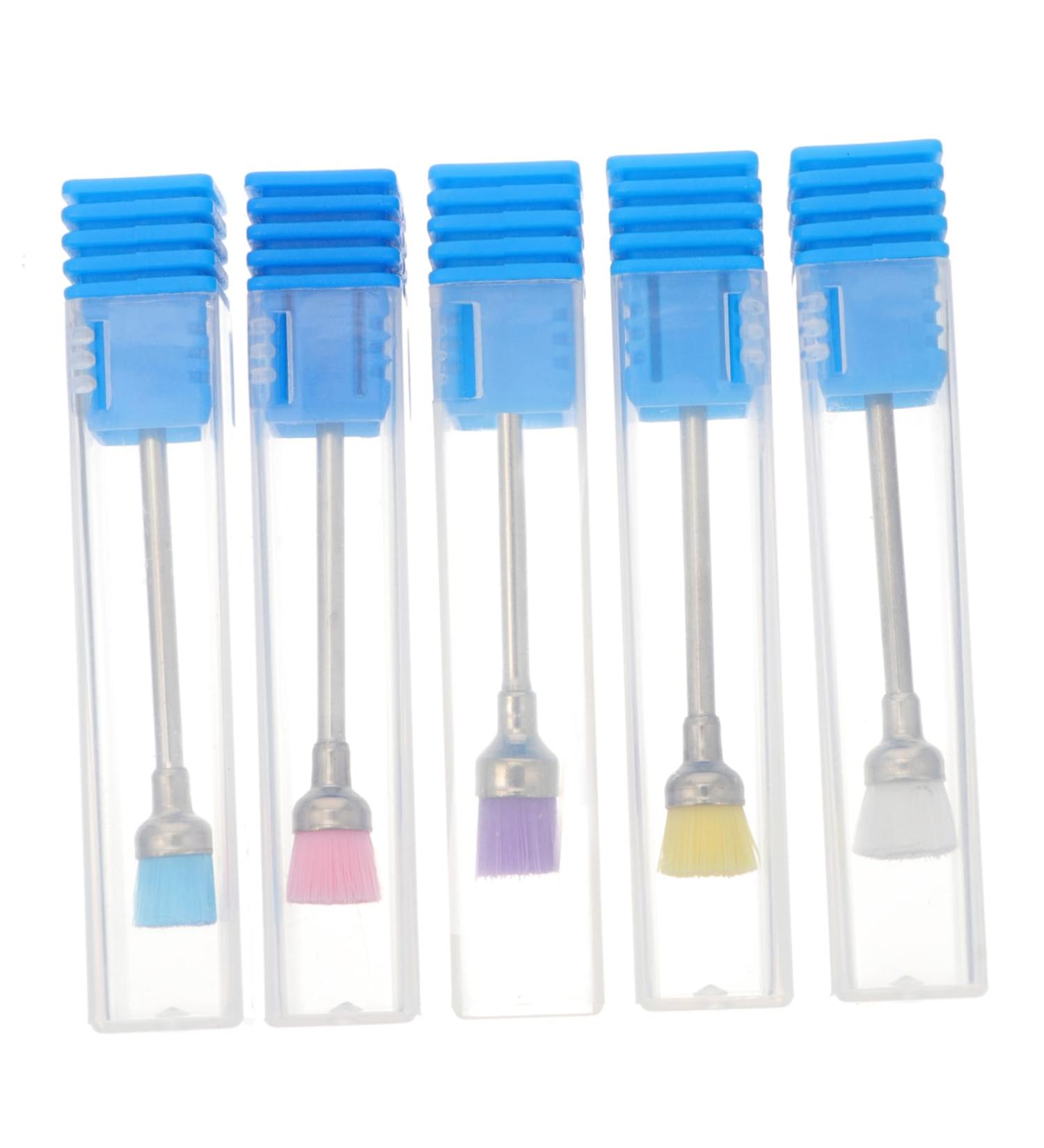 POPETPOP 5pcs Nail Dust Brush Nail Drill Brush Drill Scrub Brush Nail Art Brush Nail Cleaner Nail Remover Accessory Nail Cleaning Brush Nylon Brush for Drill Metal Nail Polish Manicure 7.5x1.2cm Assorted Color - Buy Online on GoSupps.com