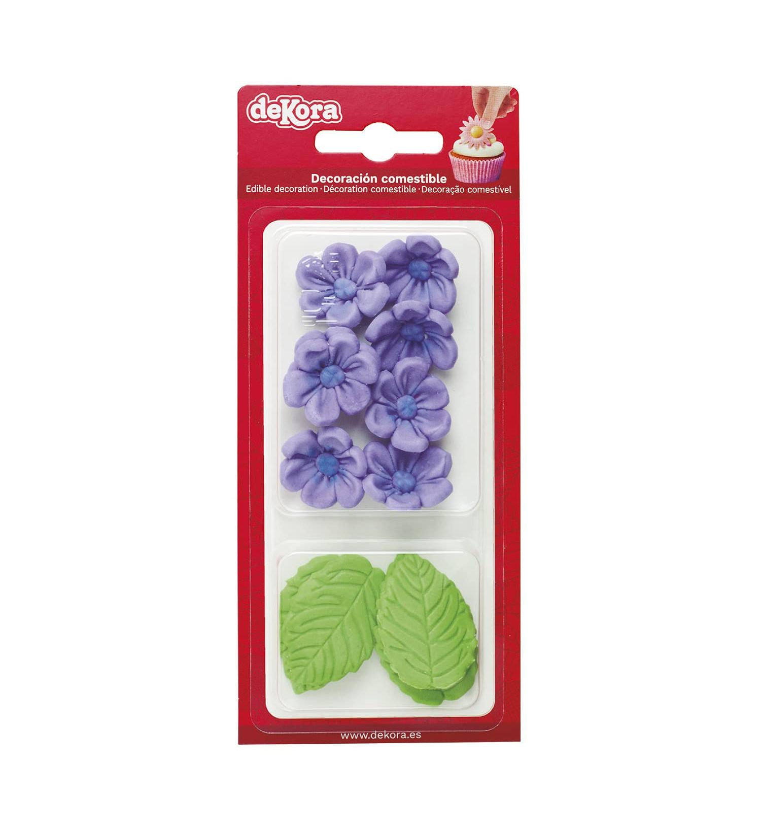 Deco Magic24 Edible Flowers for Cakes - 8 Piece Sugar Flower Set 4 Colors Vegetarian Torte Decoration - Buy Online on GoSupps.com