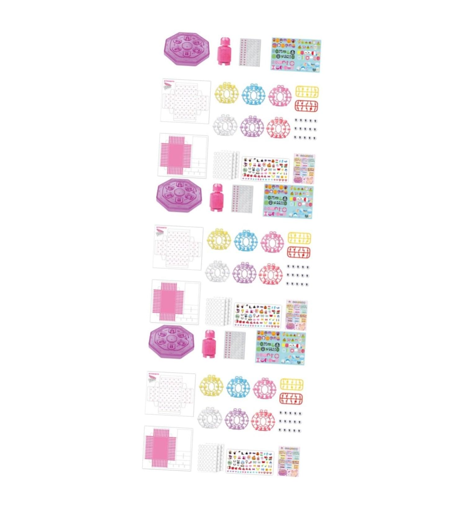 FRCOLOR 3 Sets Children's Nail Art Toys Kid Nail Polish Nail Polish for Toddlers Kids Nail Kit Kids Toys Nail Decor Kids Fake Nails Toddler Toys Birthday Present Paper 3d Girl - Buy Online on GoSupps.com