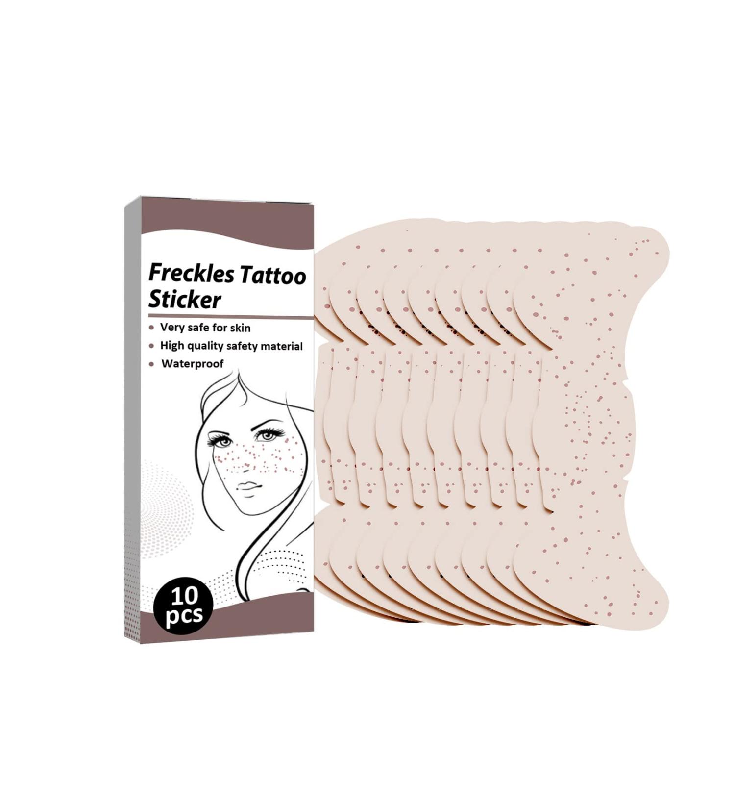 Bnukeye Waterproof Freckles Patch Tattoo Stickers - 10 Sheets for Girls Festival Party Makeup - Buy Online on GoSupps.com