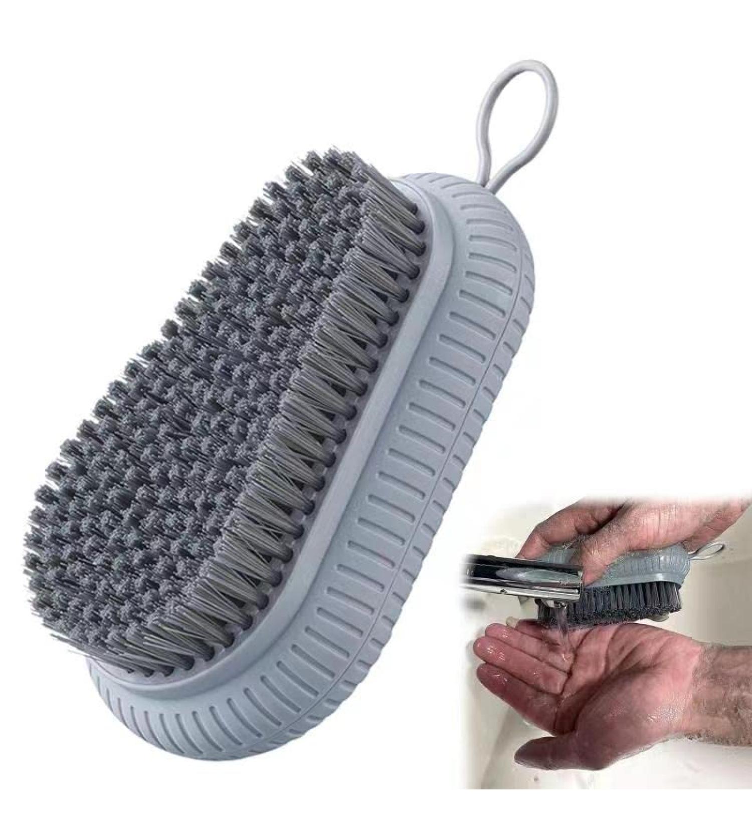 Heavy Duty Nail Scrub Brush with Stiff Bristles - Hand and Nail Cleaning for Men & Mechanics (Grey) - Buy Online on GoSupps.com