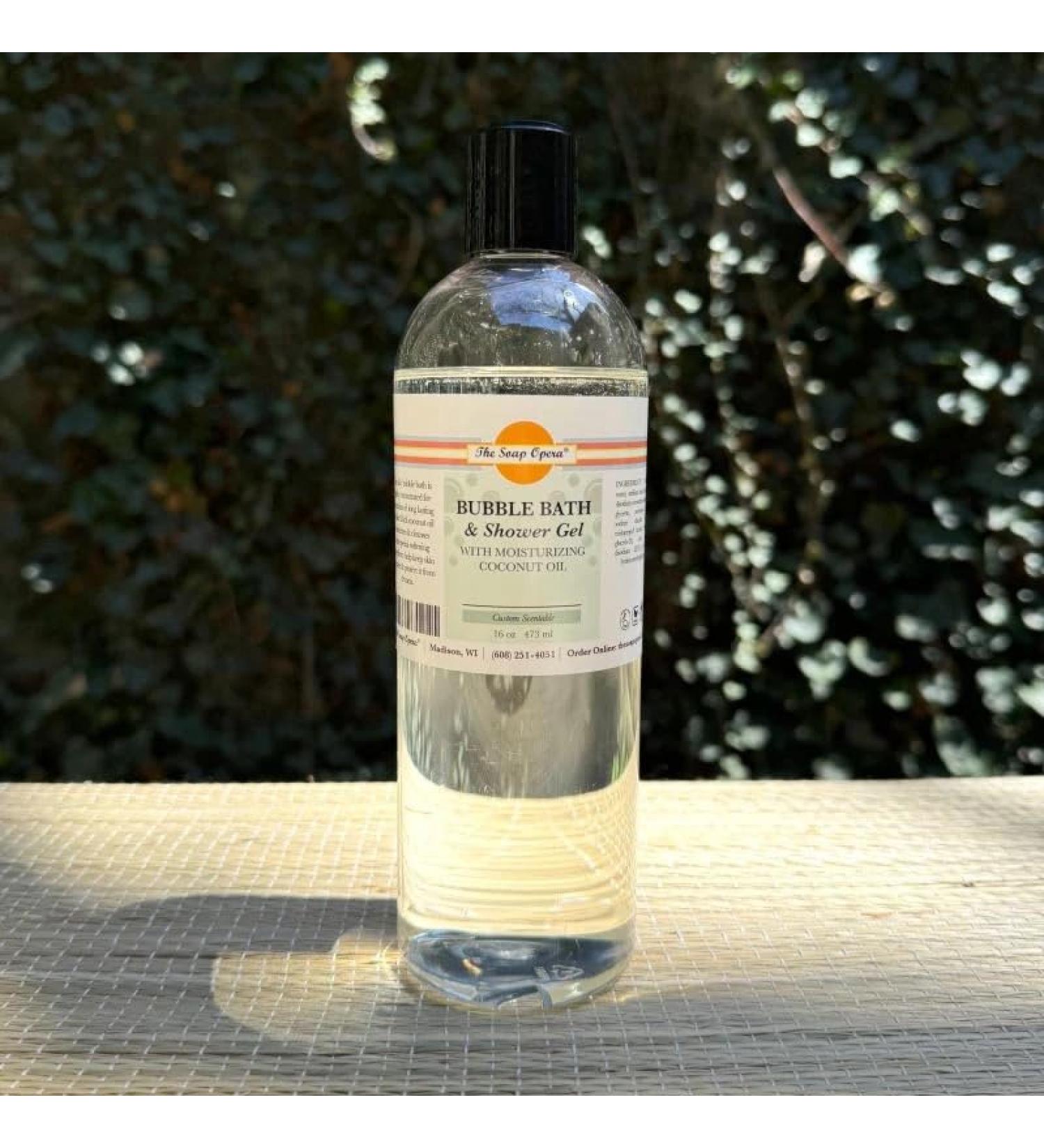 The Soap Opera Bubble Bath and Shower Gel with Coconut Oil Cleansers Skin-Softening Custom Scents (16fl oz 473 mL) 16 Ounce (Pack of 1)
