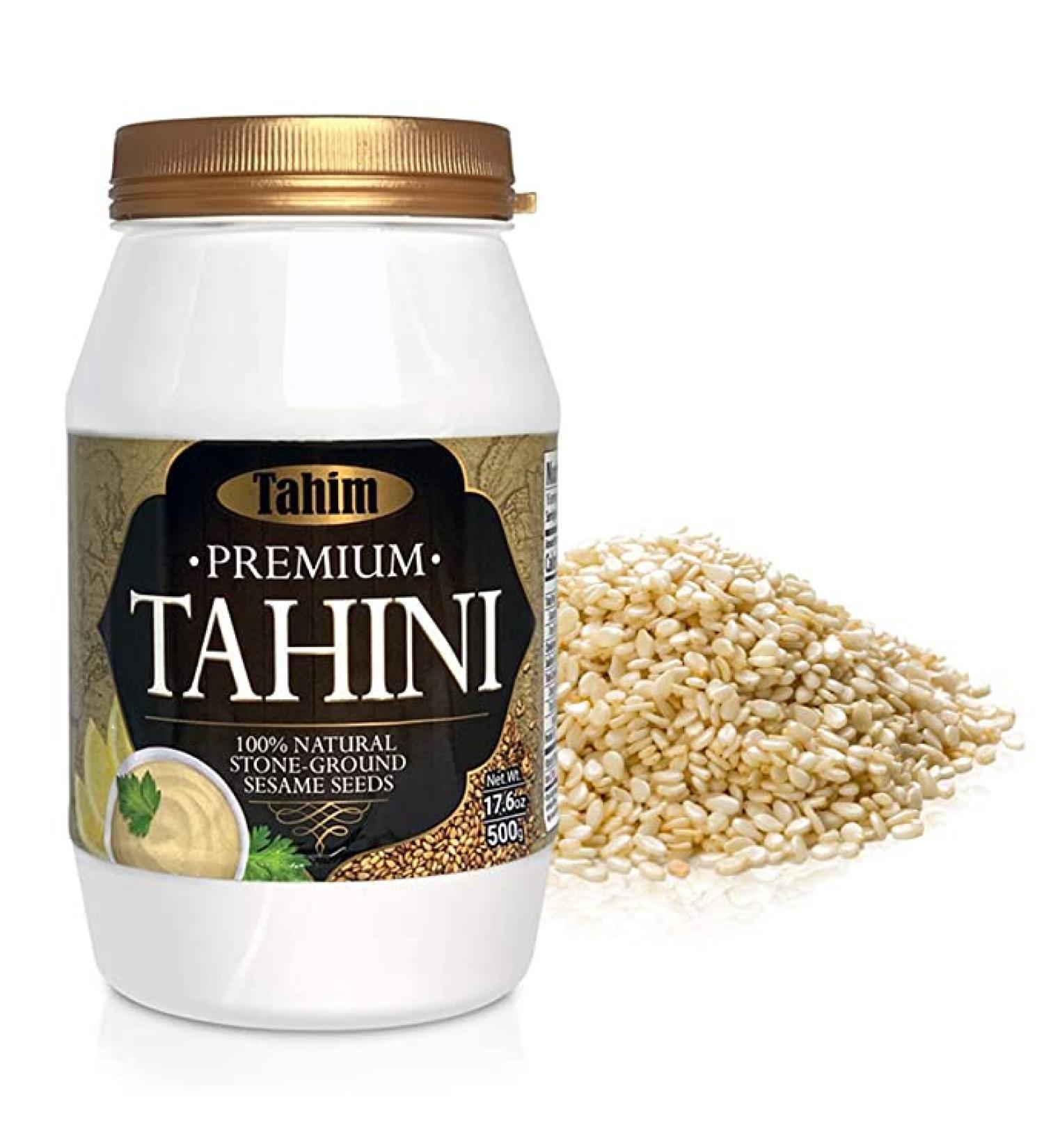 Tahim Premium Tahini - 100% Pure Sesame Vegan Paste, 500g - Buy Online on GoSupps.com