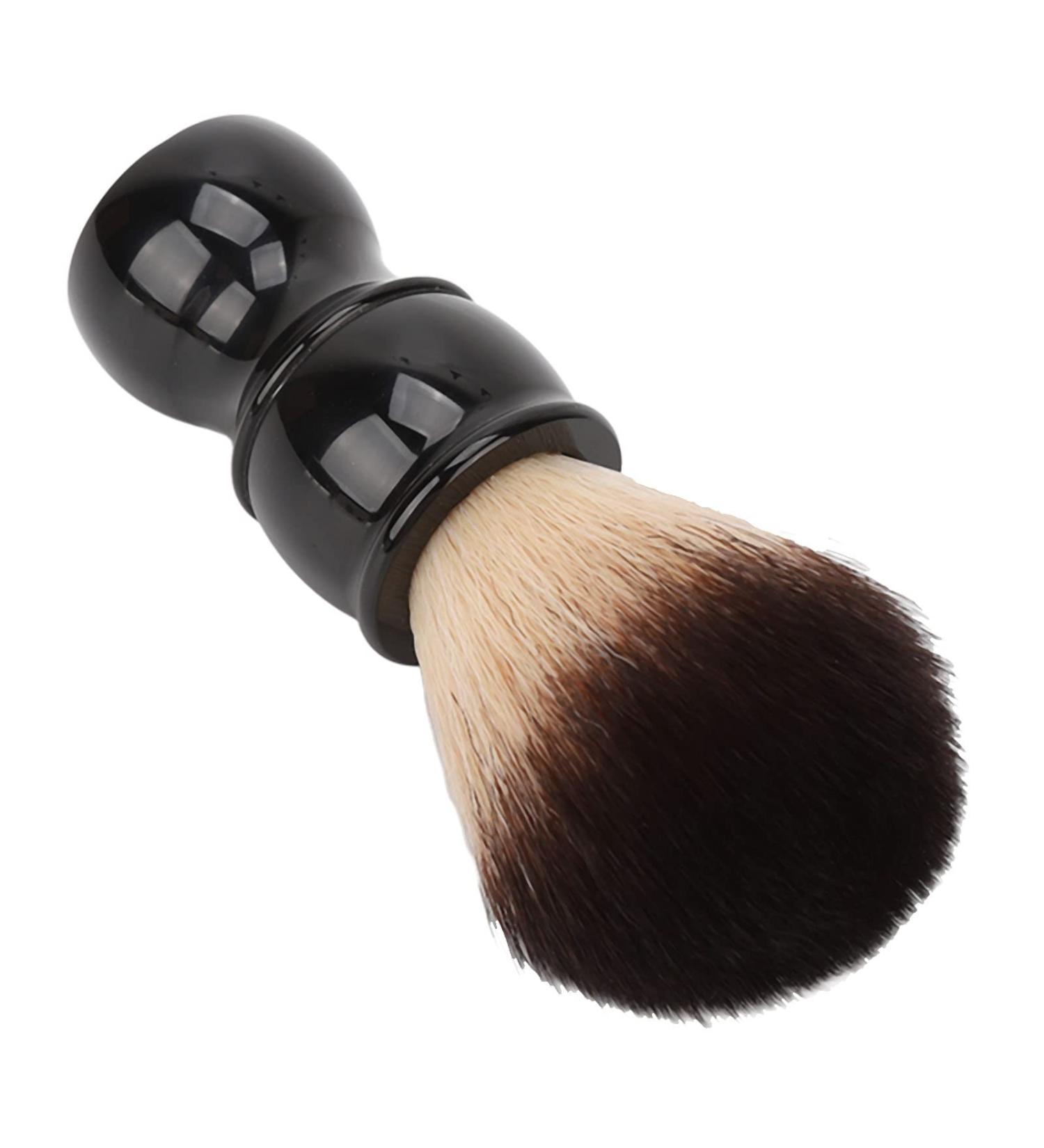 Premium Shaving Brush for Men - Portable Ergonomic Resin Handle & Soft Nylon Hair for Ultimate Facial Care - Buy Online on GoSupps.com