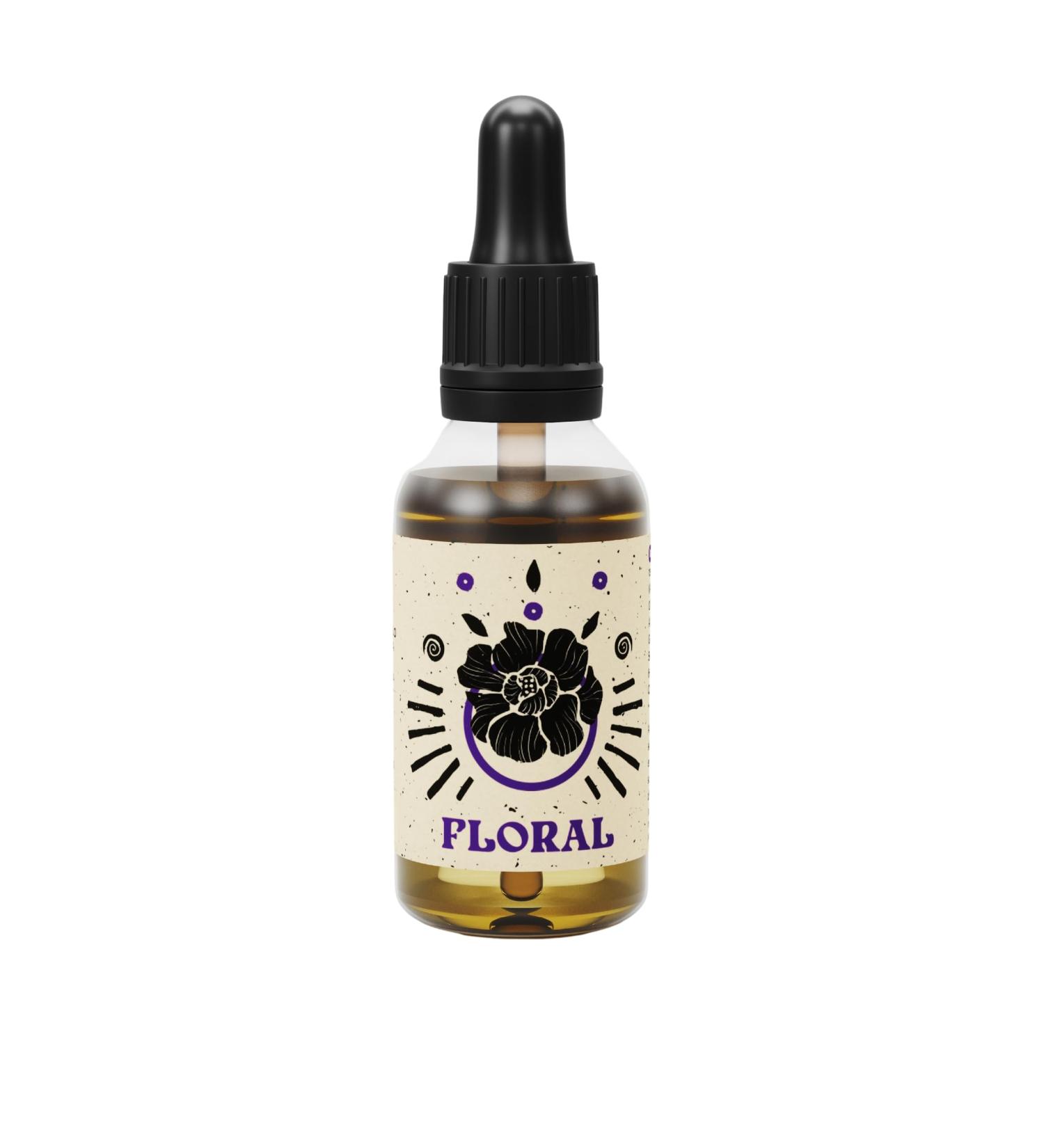  By Elementum Floral Beard Oil Natural Care with 6 Plant Oils Unique Mango Blackcurrant and Jasmine Scent 30ml - Buy Online on GoSupps.com