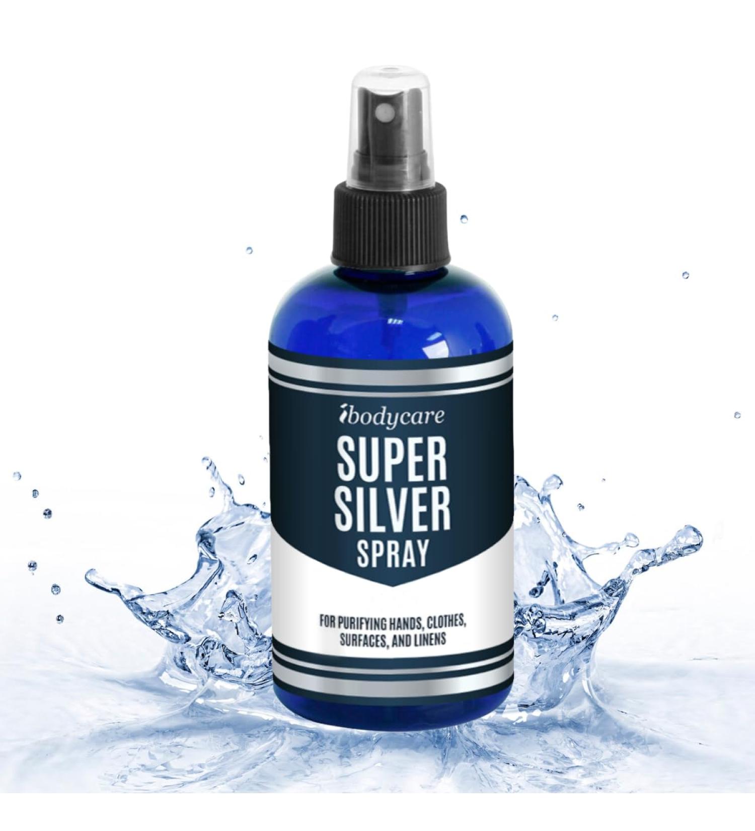 Super Silver Spray - Immune Support for Home & Travel | Antimicrobial Spray for Hands Mouth Food & Surfaces - Buy Online on GoSupps.com