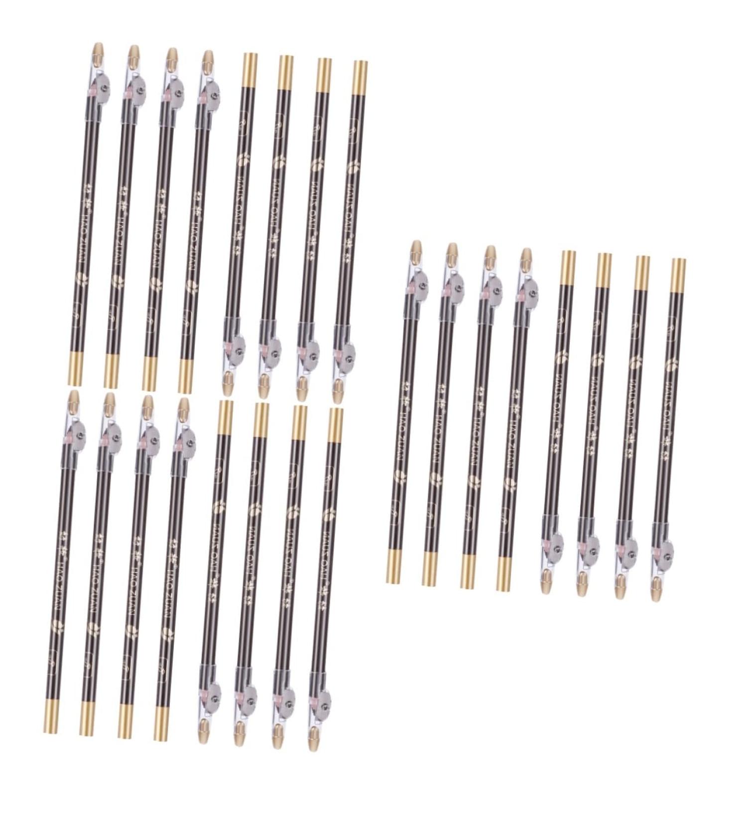 Beavorty Eyebrow Pen Pencil 24 pcs Tool -in- for Pencils Professional Women A Built-in in Pencil Eyebrow Sharpener Black Pencils - Buy Online on GoSupps.com