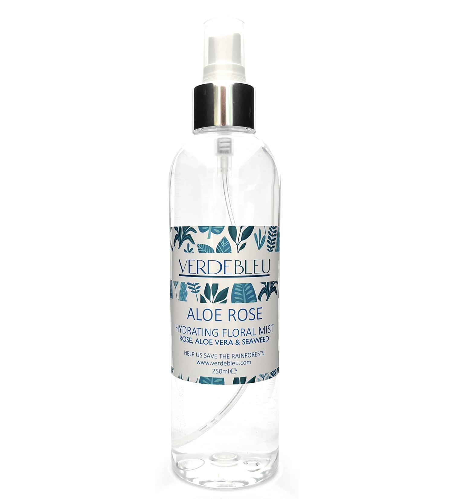 Verdebleu - Hydrating Aloe Rose Water - Hydrating and Aromatic Cleanser Toner Primer to Scent and Refresh. We Donate 5% of Profit to Help Save Rainforests. 250ml - Buy Online on GoSupps.com