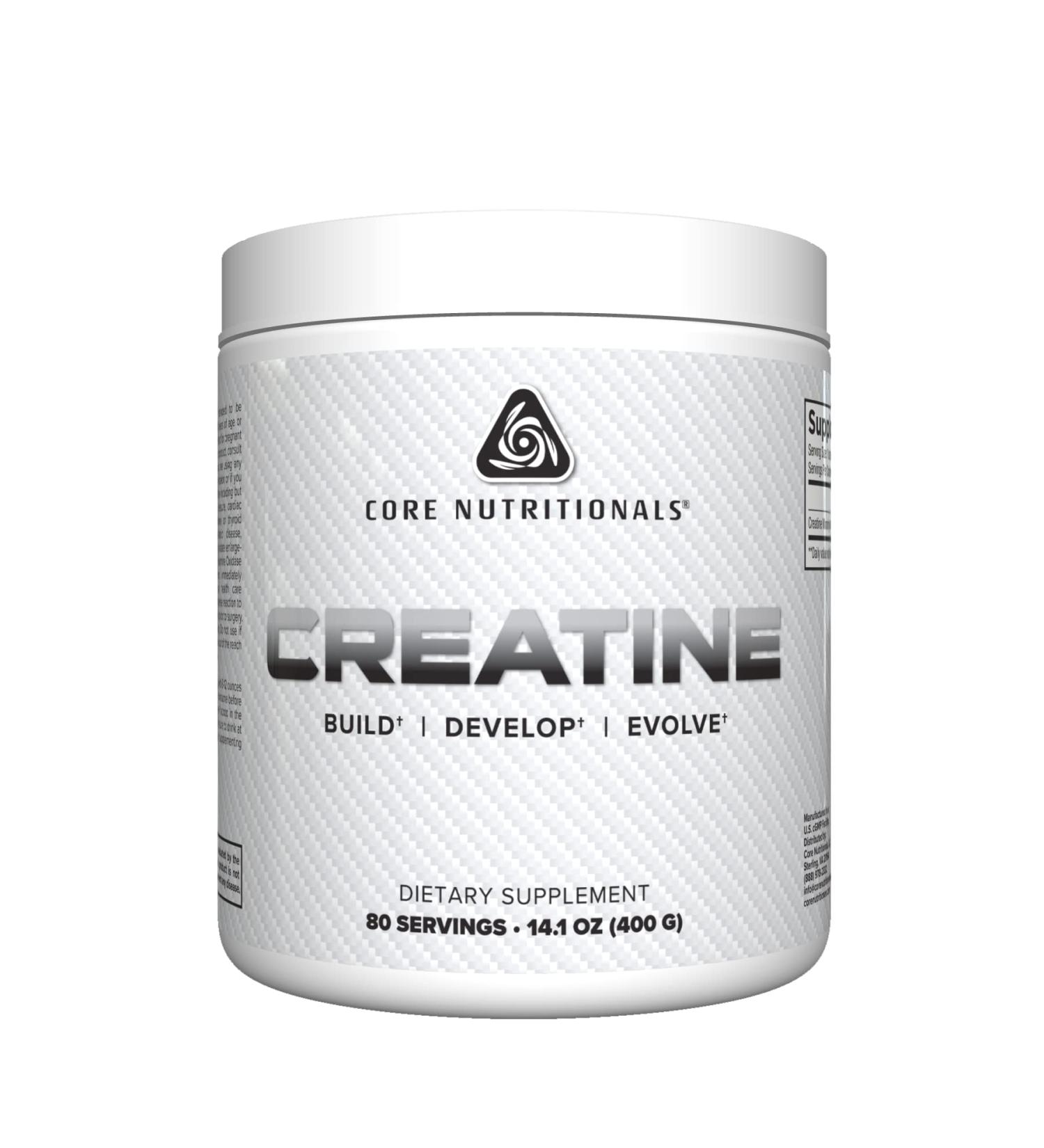 Core Nutritionals Creatine Increases Strength and Muscle Growth 5000 mg 80 Servings