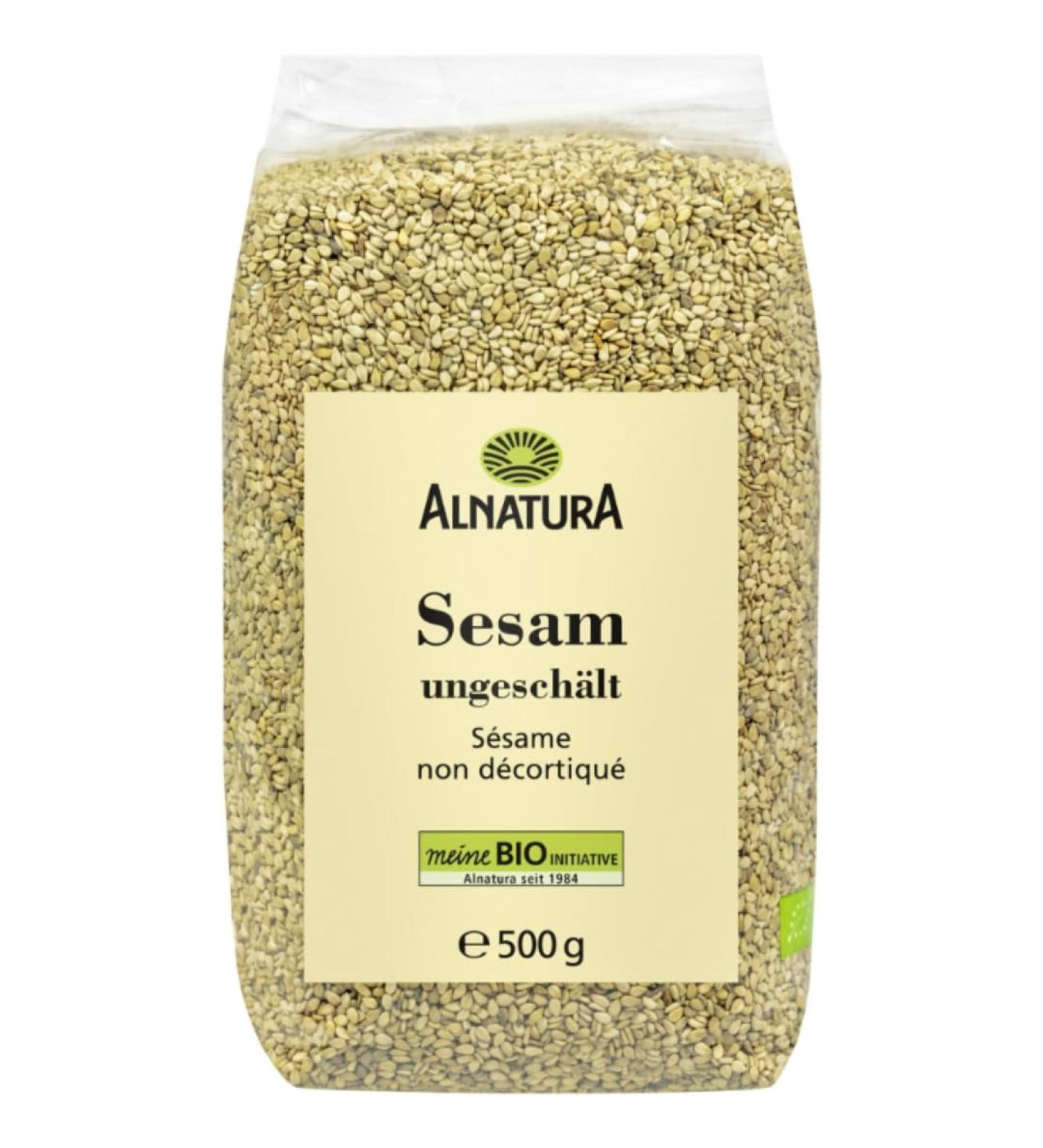 Buy Alnatura Unpeeled Sesame Seeds 500g - Nutty & Tart Flavor | International Shipping Available - Buy Online on GoSupps.com