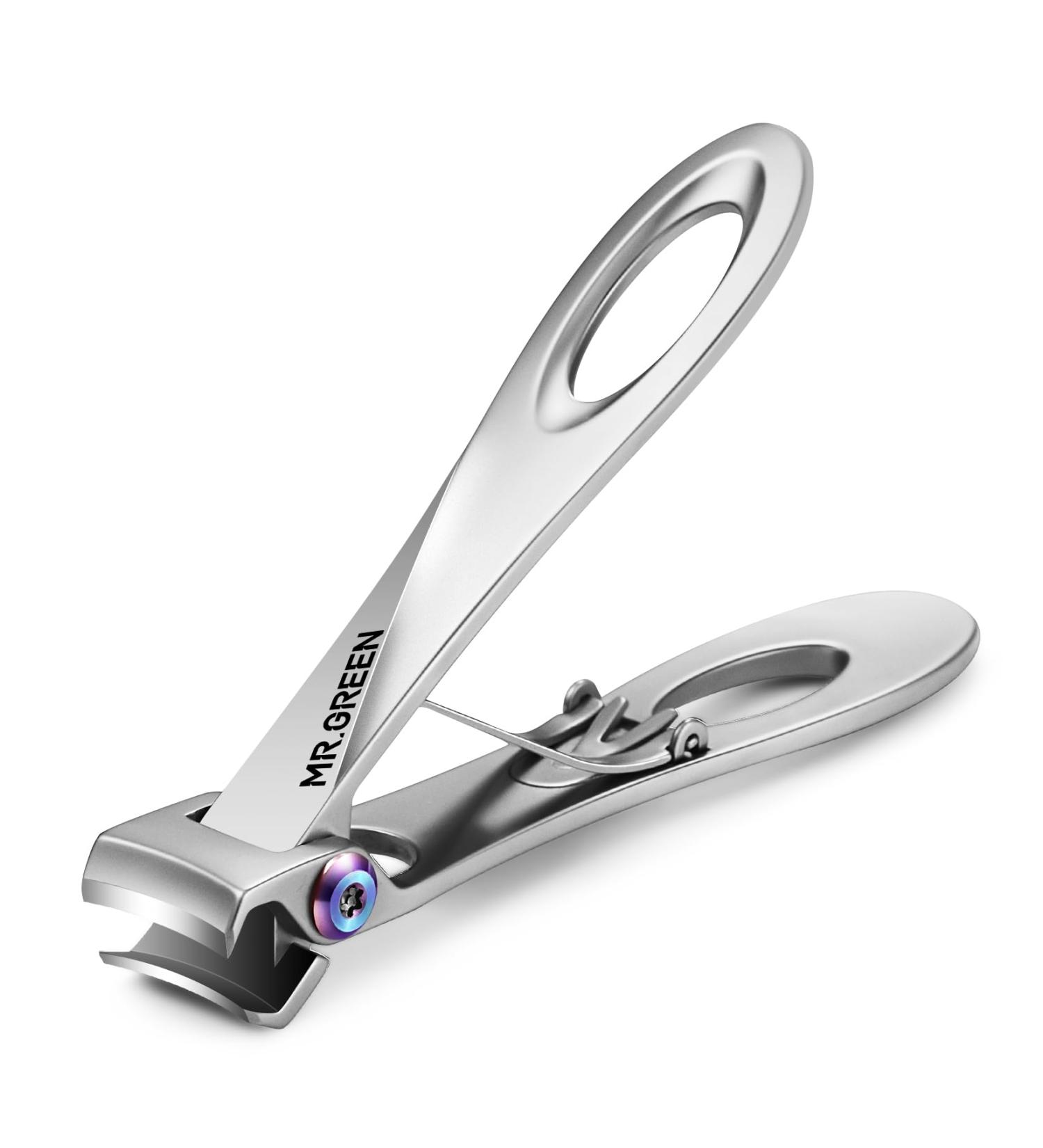 MR.GREEN Stainless Steel Nail Clippers - Wide Jaw Toenail & Fingernail Cutter | Durable Manicure Tools for Thick Nails - Buy Online on GoSupps.com