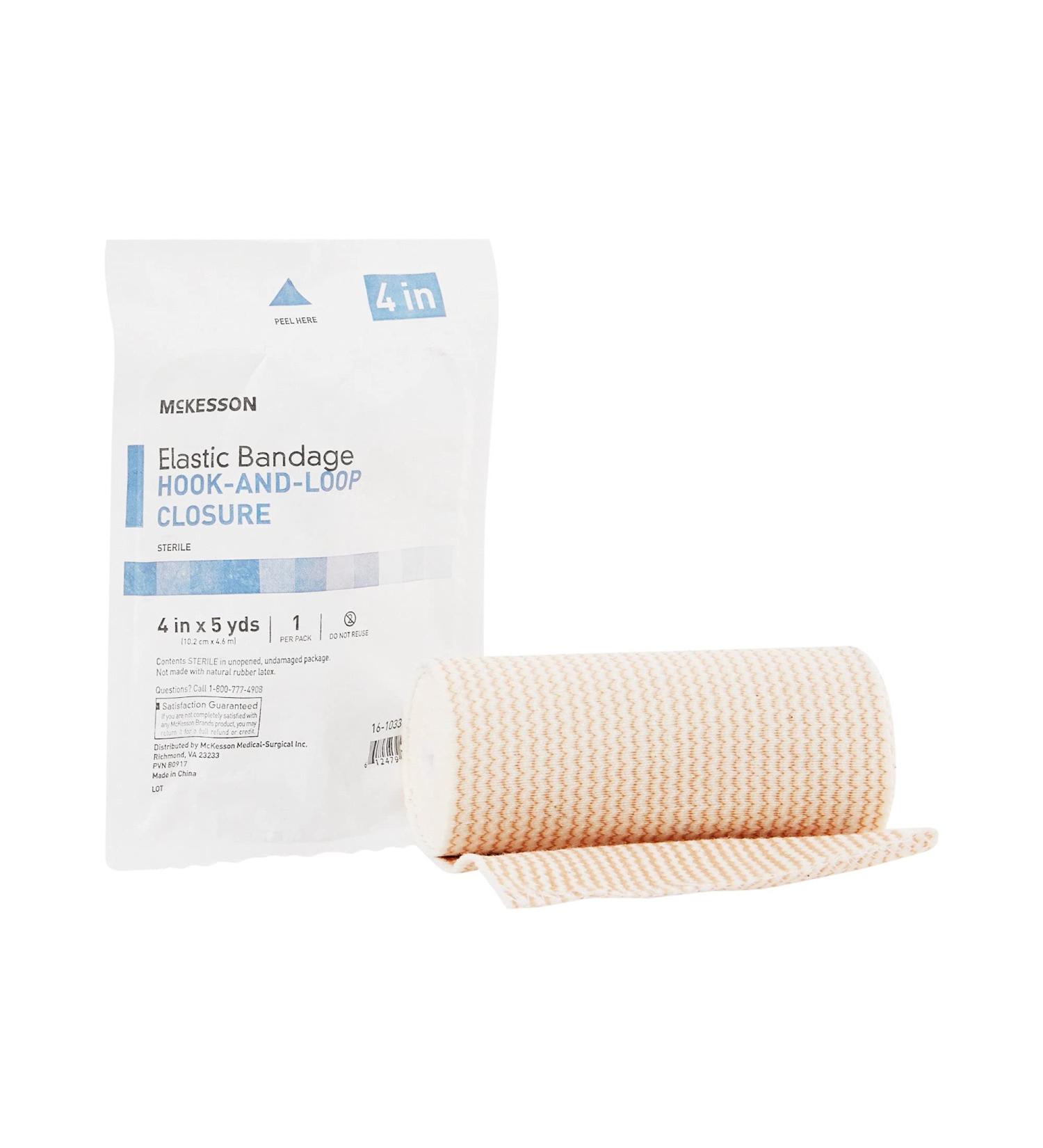 Buy McKesson Elastic Bandages - Sterile Hook & Loop Closure 4" x 5 yd - 1 Count | International Shipping Available - Buy Online on GoSupps.com