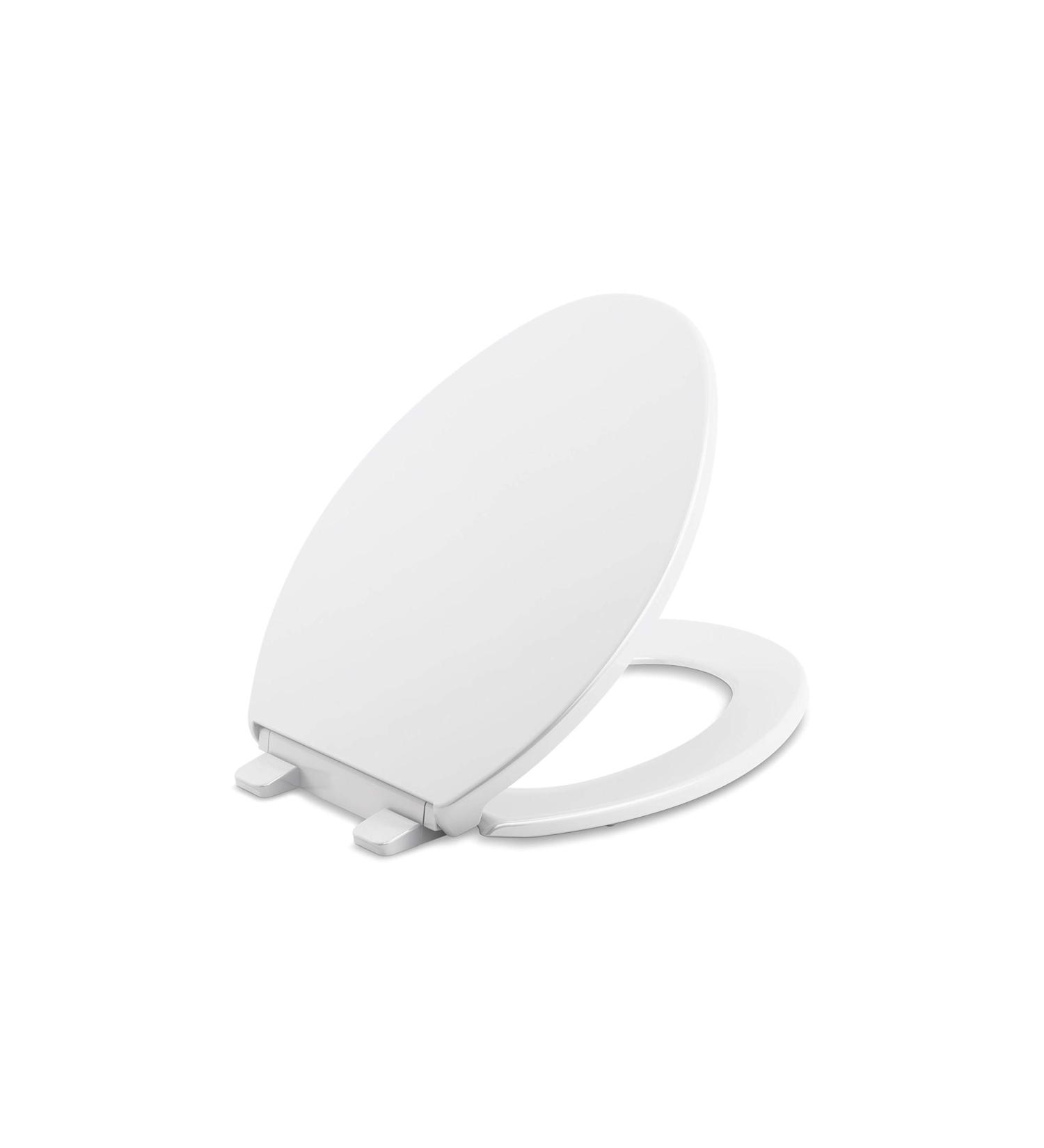Kohler Brevia Elongated Toilet Seat | Quiet-Close with Grip-Tight Bumpers | Quick-Attach Hardware | White - Buy Online on GoSupps.com