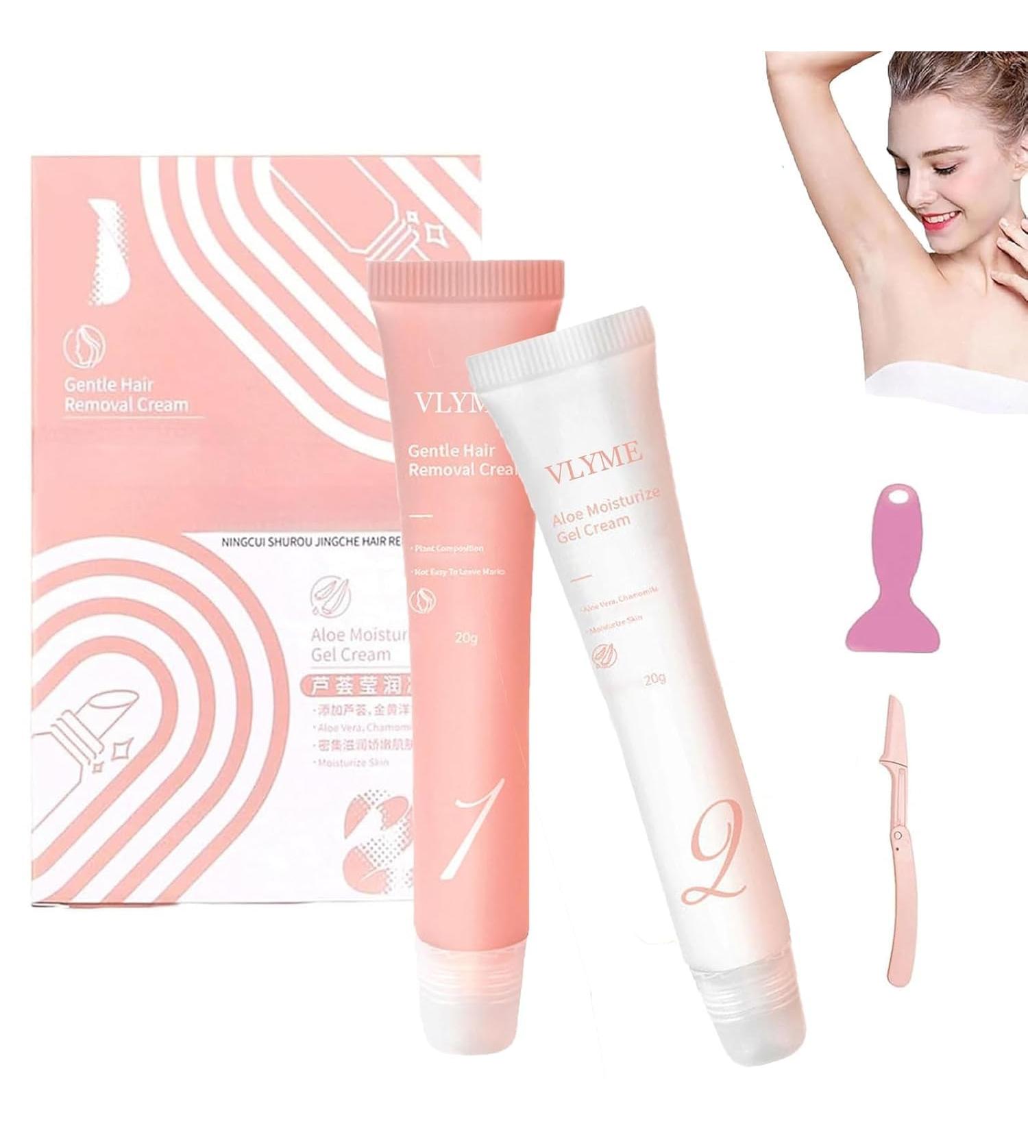 Vlyme Beard Be Gone Kit Vlyme Removal Cream Painless Hair Removal Cream Lasting Smooth Skin Facial Hair Removal Suitable for All Skin Types(1set) 1 unit (Lot de 1) - Buy Online on GoSupps.com