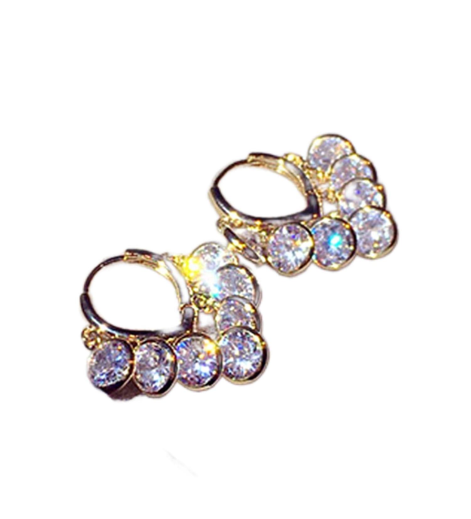 Earrings for Women Ladies Earrings Earring Super Charm Rhinestone Temperament Fashion Engagement Ear Stud for Lady Wedding Pendant Fashion Earrings Earrings for Women