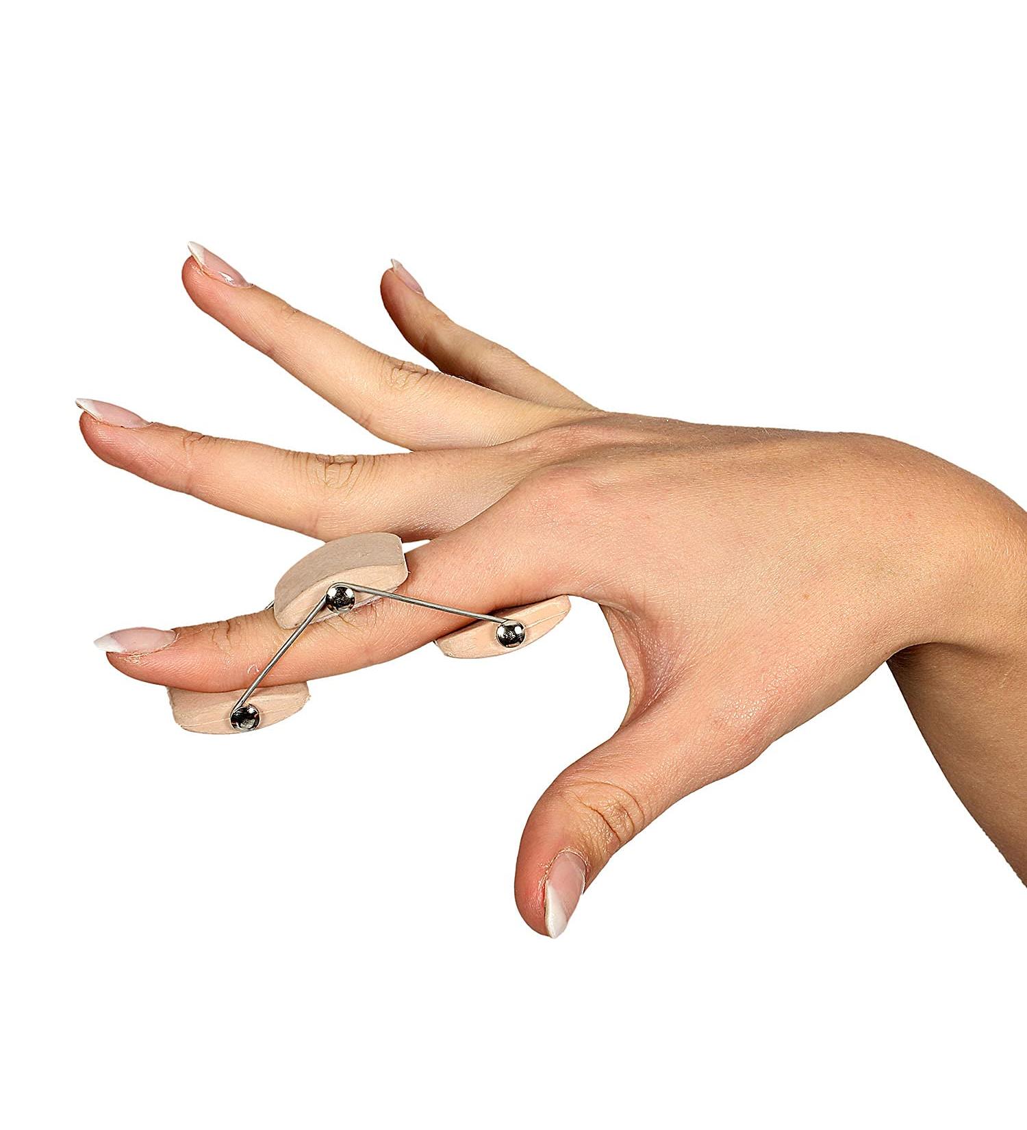 ARMOR Finger Extension Splint for Injury, Arthritis, Tendinitis - Adjustable Brace for PIP Joint Tightness and Boutonniere Deformities - Medium Size - All Ages - Pack of 1 - Buy Online on GoSupps.com